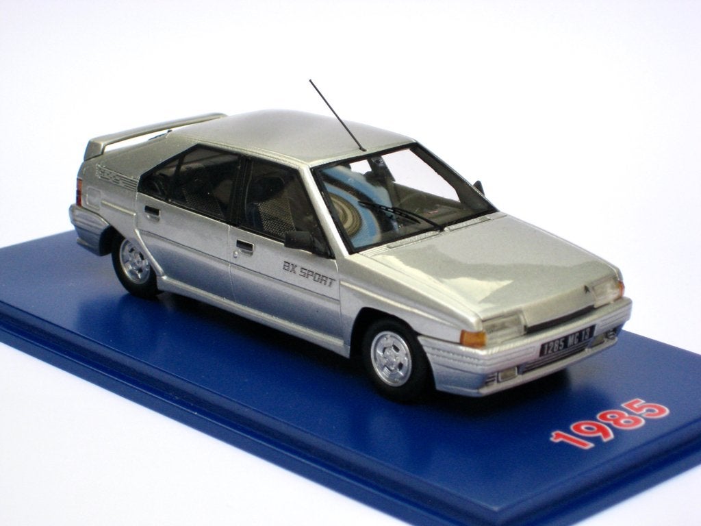 Citroen BX Sport 1985 zilvergrijs Milezim 1:43, Ophalen of Verzenden, Nieuw, Auto, Overige merken