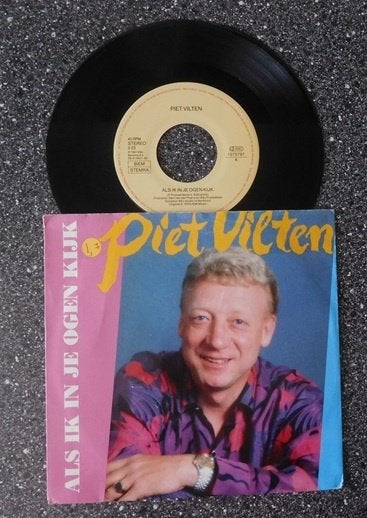 Piet Vilten - als ik in je ogen kijk (vanaf € 1,75), Ophalen of Verzenden, Zo goed als nieuw, 7 inch, Levenslied of Smartlap