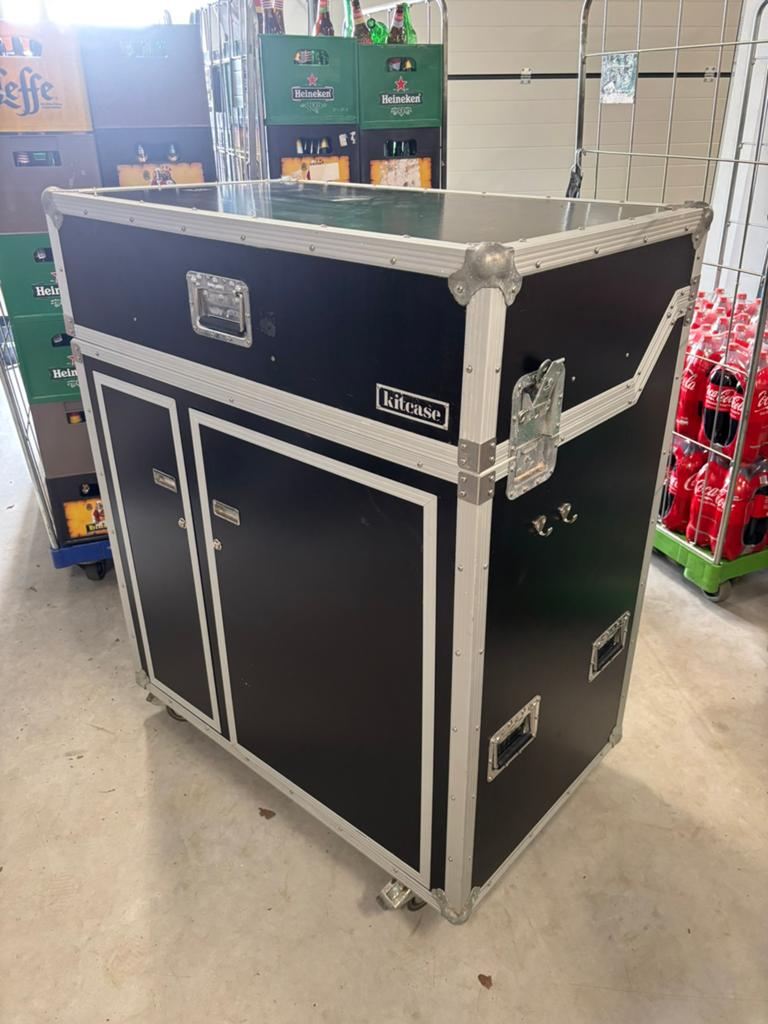 Mobiele keukenunit met boiler, kookplaten en spoelbak, Caravans en Kamperen, Kampeeraccessoires, Ophalen, Gebruikt