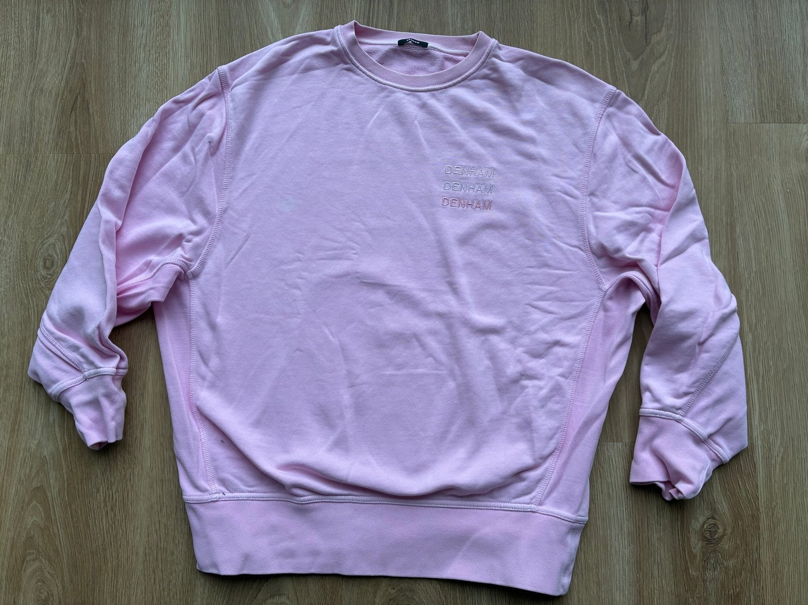 Denham Roze Sweatshirt - Maat XS (oversized), Ophalen of Verzenden, Zo goed als nieuw, Maat 34 (XS) of kleiner, Roze