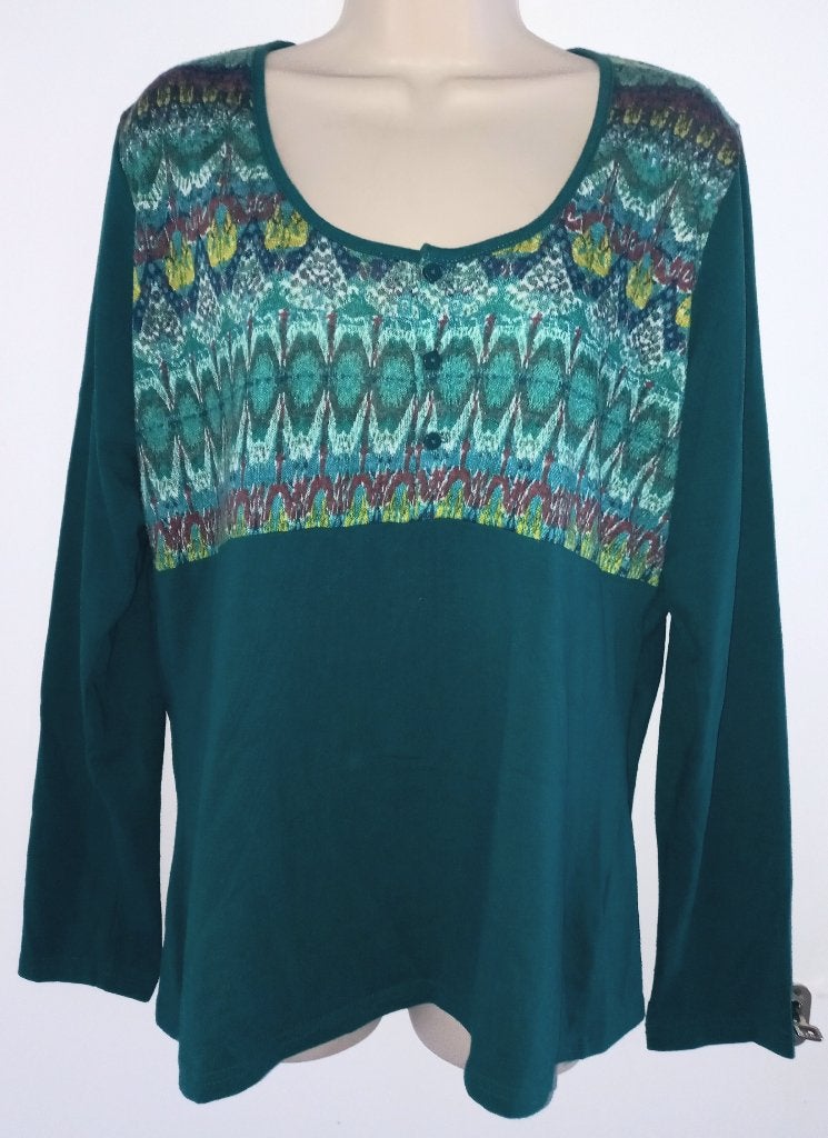Coline top maat XXL (44), Kleding | Dames, Ophalen of Verzenden, Zo goed als nieuw, Groen, Shirt of Top