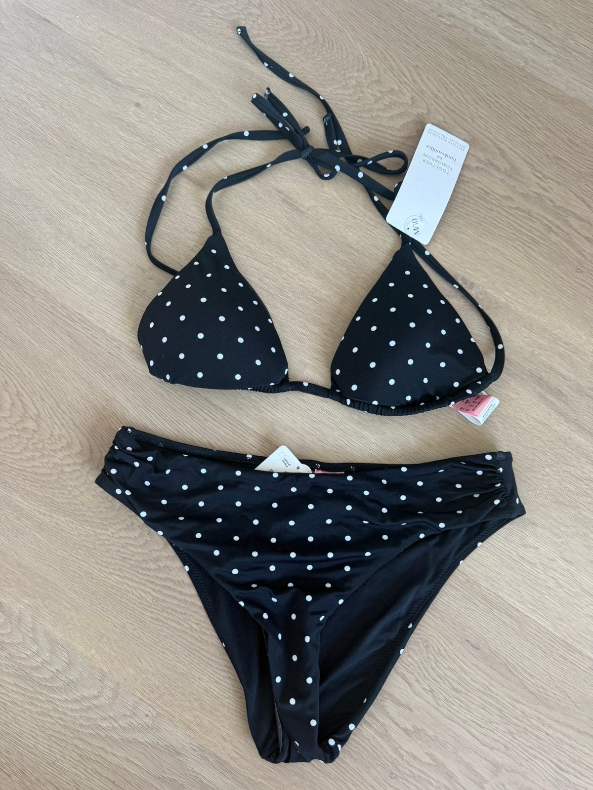 Hunkemöller bikini polkadots maat M - NIEUW, Kleding | Dames, Ophalen of Verzenden, Nieuw, Zwart, Bikini