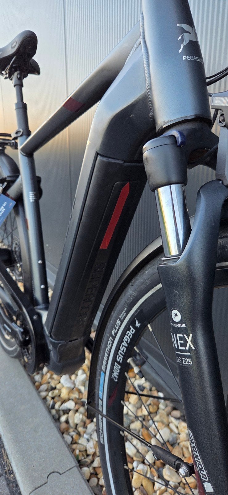 Mooie Pegasus Opero Evo 5 Di2 hybrid riem-aandrijving 750 Wh, 28 inch, Vering, Zo goed als nieuw, Meer dan 20 versnellingen