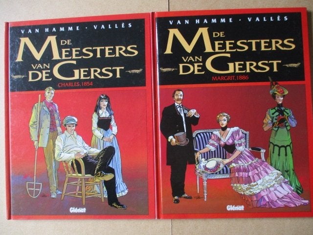 w0216 de meesters van de gerst 8x hc, Meerdere stripboeken, Ophalen, Gelezen