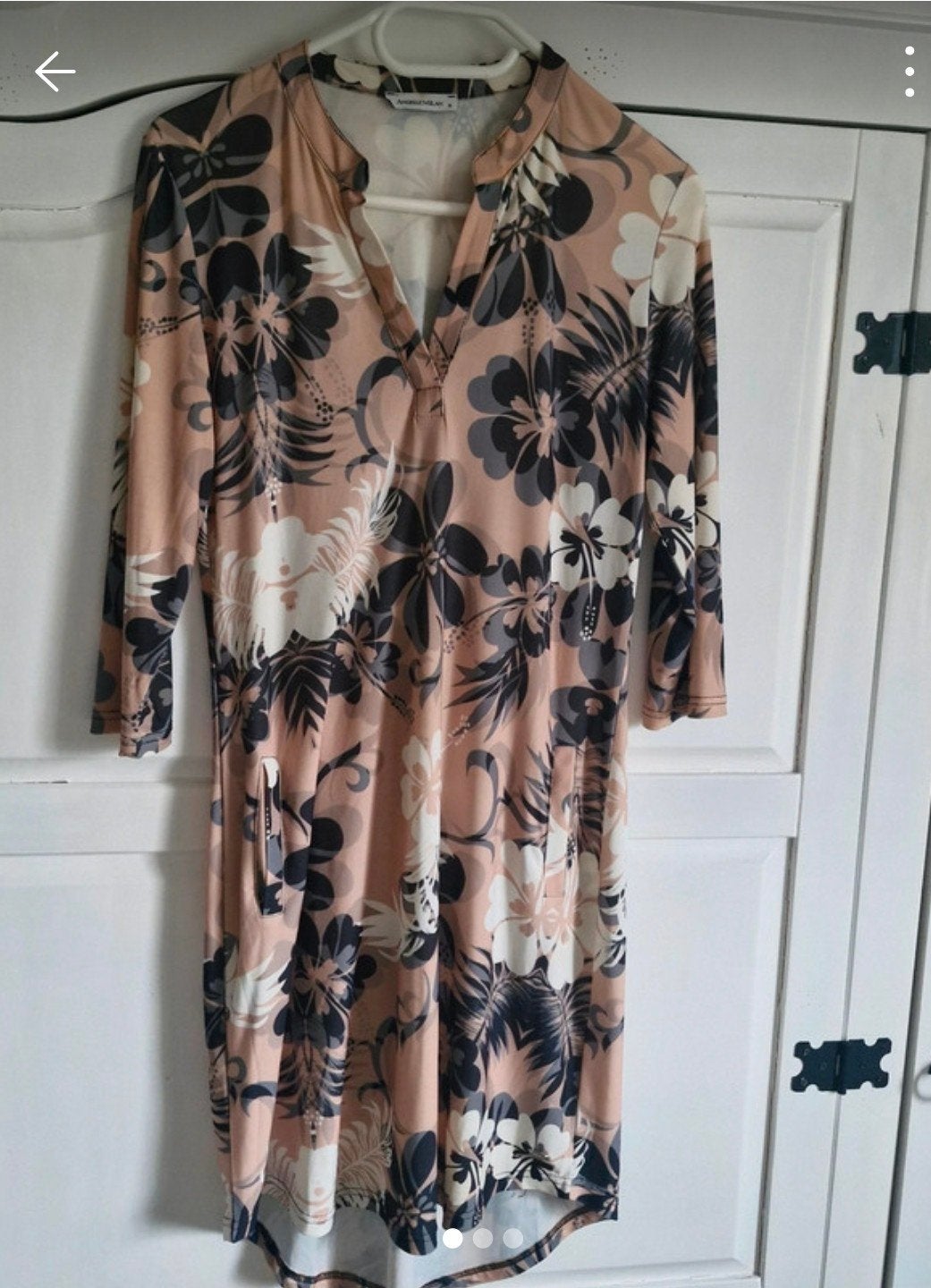 Travelstof jurk Angelle Milan maat S, Kleding | Dames, Jurken, Angelle Milan, Meerkleurig, Ophalen of Verzenden, Maat 36 (S)
