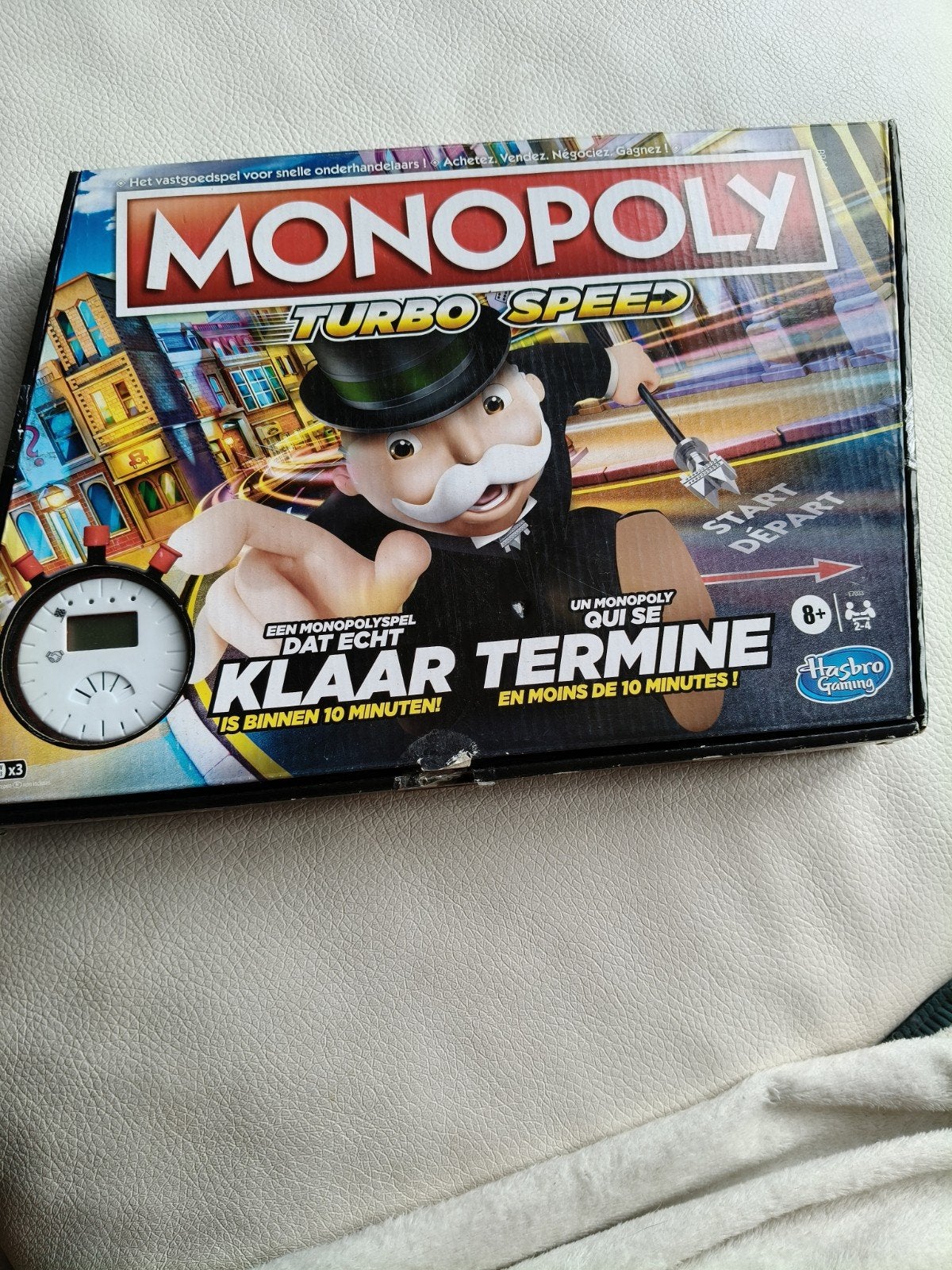 Monopoly Turbo Speed - Het snelle vastgoedspel, Hobby en Vrije tijd, Gezelschapsspellen | Bordspellen, Drie of vier spelers, Ophalen of Verzenden