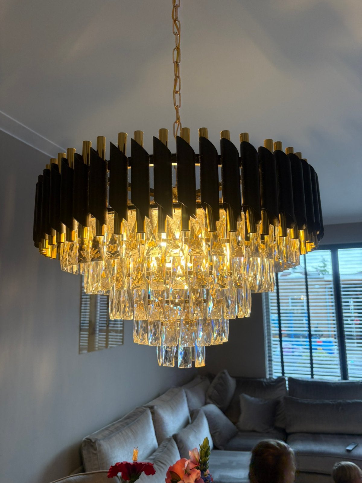 Kroonluchter hanglamp, Ophalen, Zo goed als nieuw
