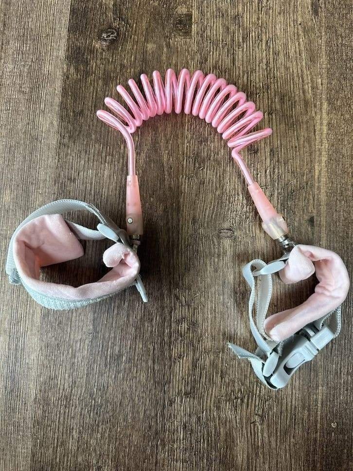 Anti-verlies polsband kind roze veiligheidsbandje peuter, Ophalen of Verzenden, Gebruikt