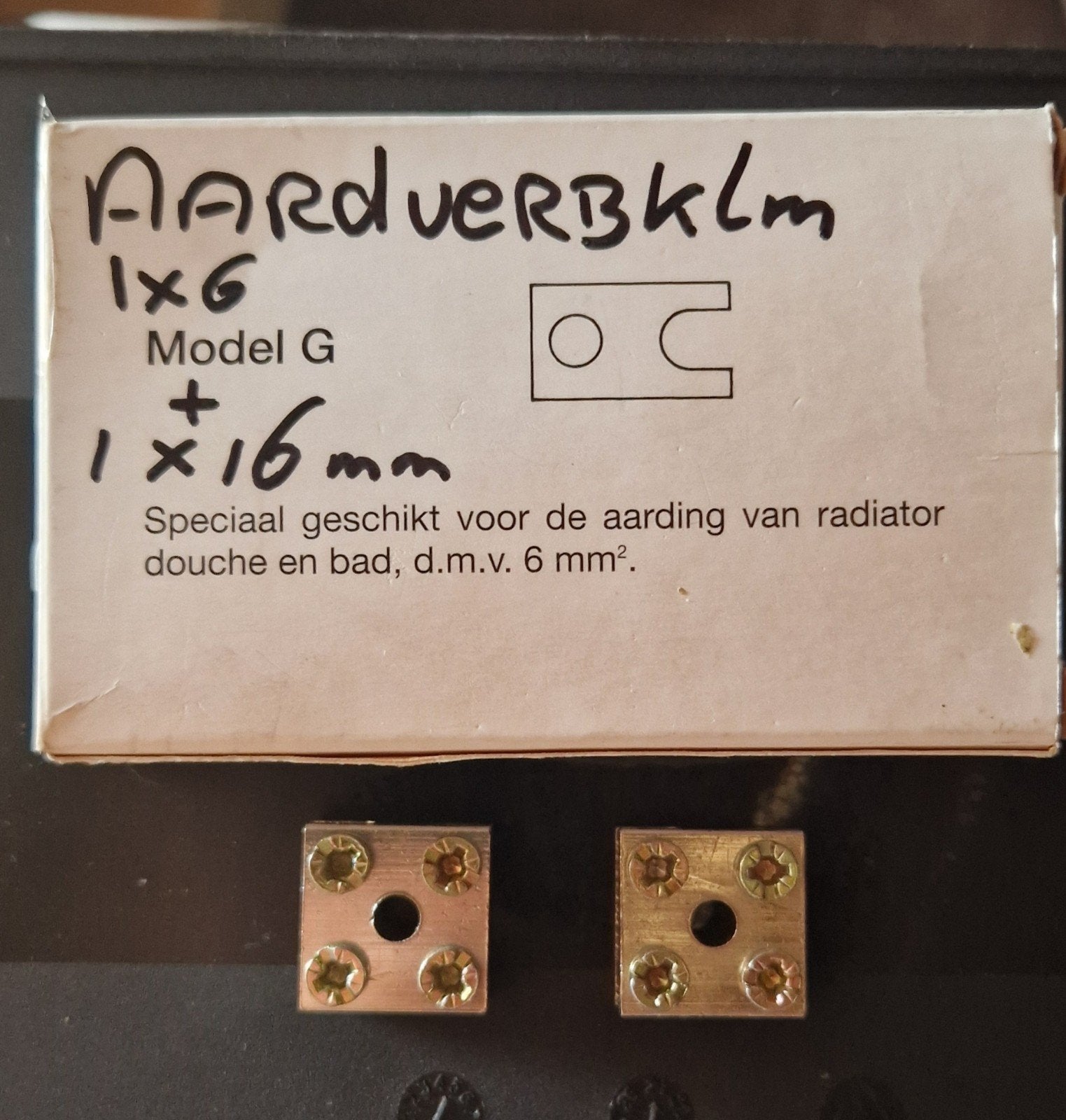 Aardverbindingsklem Model G 1x6 + 1x16mm², Ophalen of Verzenden, Nieuw