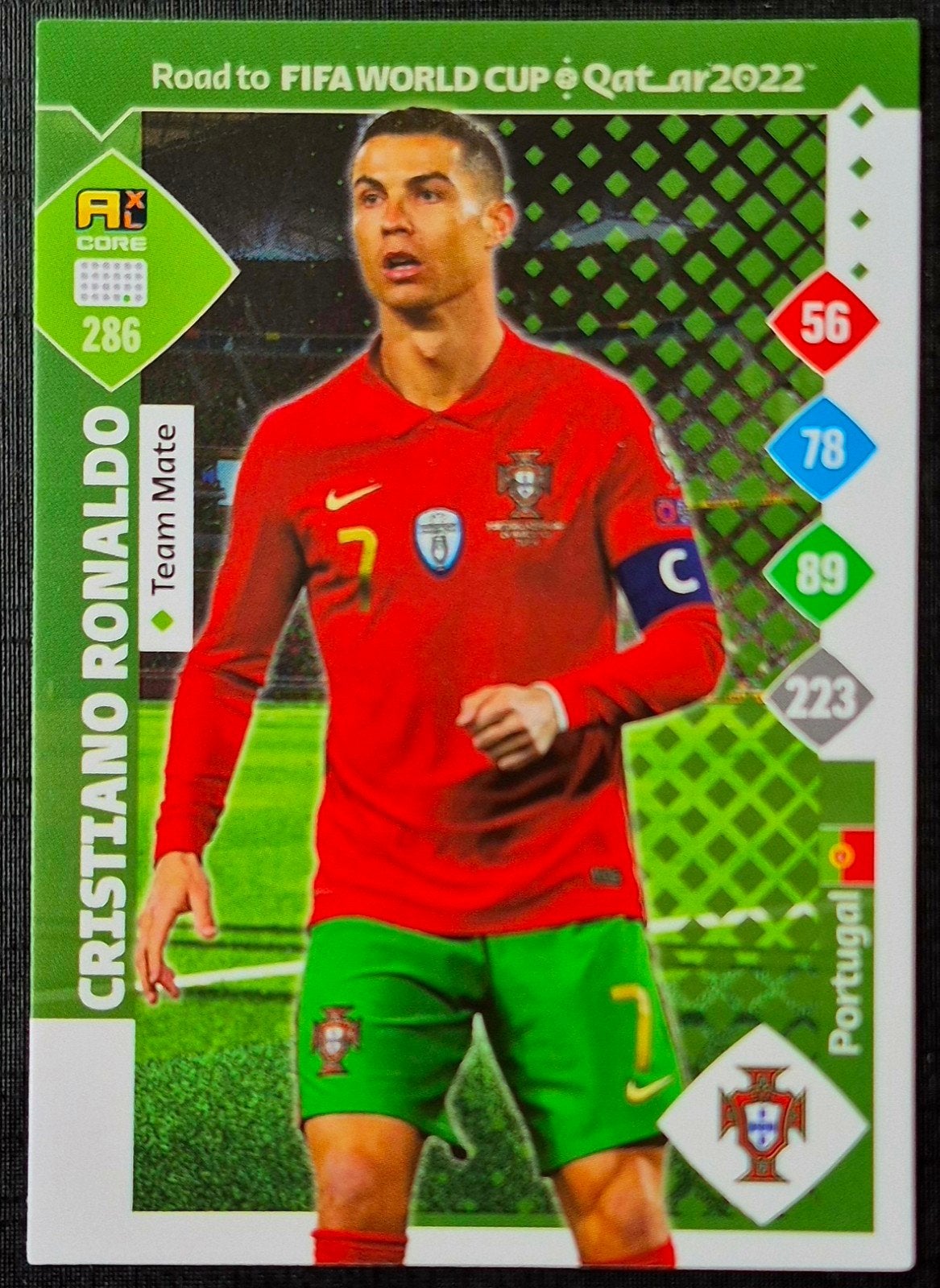 Panini Cristiano Ronaldo - Portugal, WK 2022, Ophalen of Verzenden, Zo goed als nieuw, Buitenlandse clubs, Poster, Plaatje of Sticker
