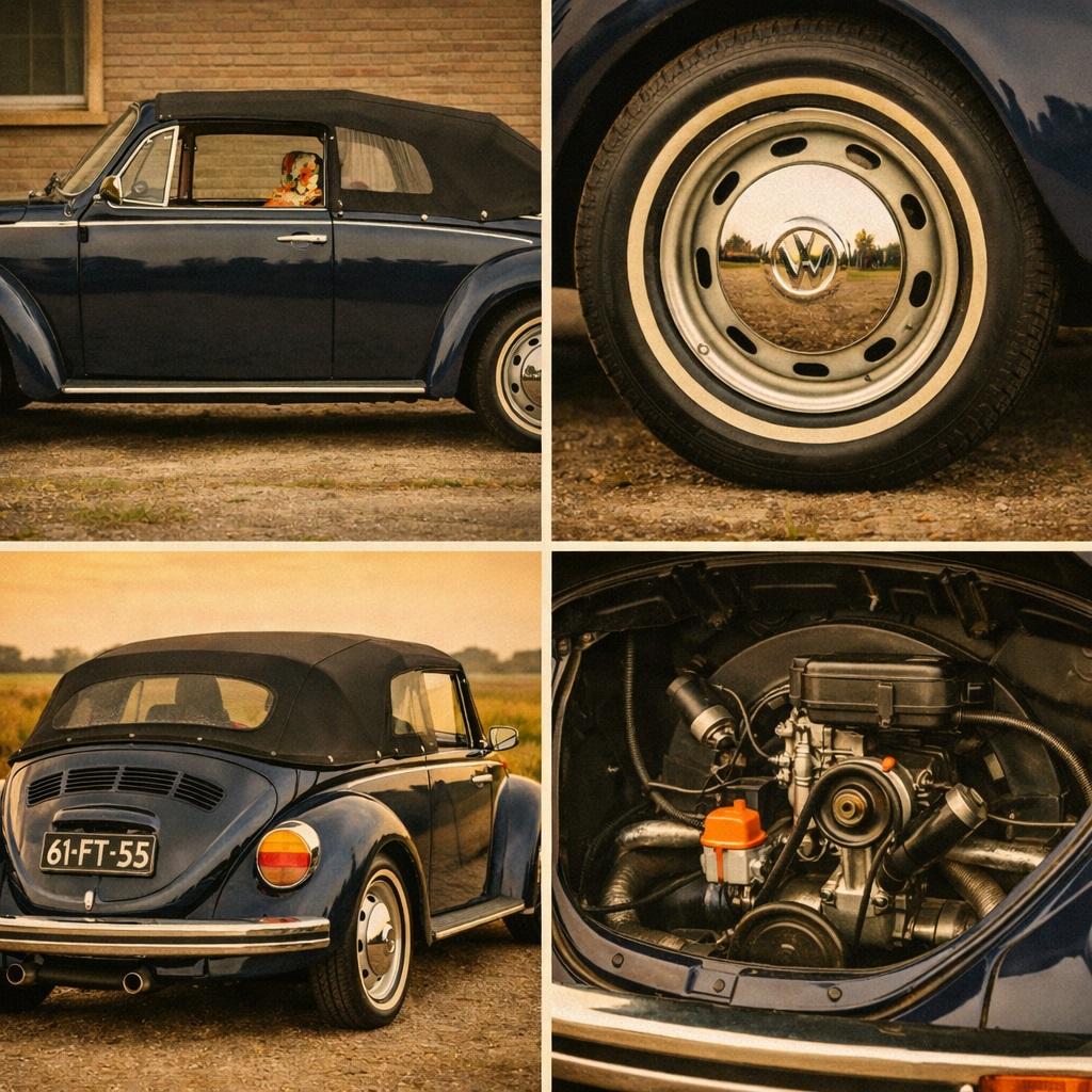 Volkswagen Kever Cabriolet 1303 LS BELASTINGVRIJ EN APK VRIJ, Auto's, 54 pk, Cabriolet, Origineel Nederlands, Bedrijf
