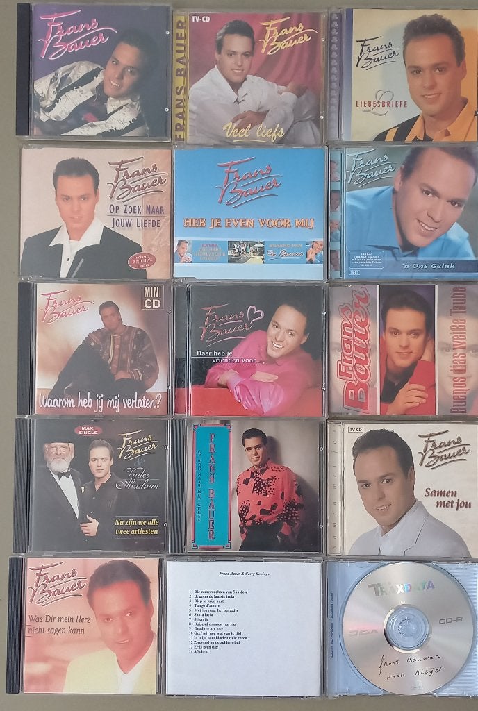 CD's Frans Bauer 15x, Ophalen, Gebruikt, Levenslied of Smartlap
