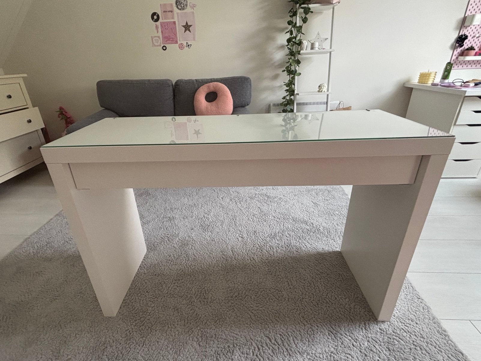 Ikea malm toilettafel wit ZGAN, Ophalen, Zo goed als nieuw