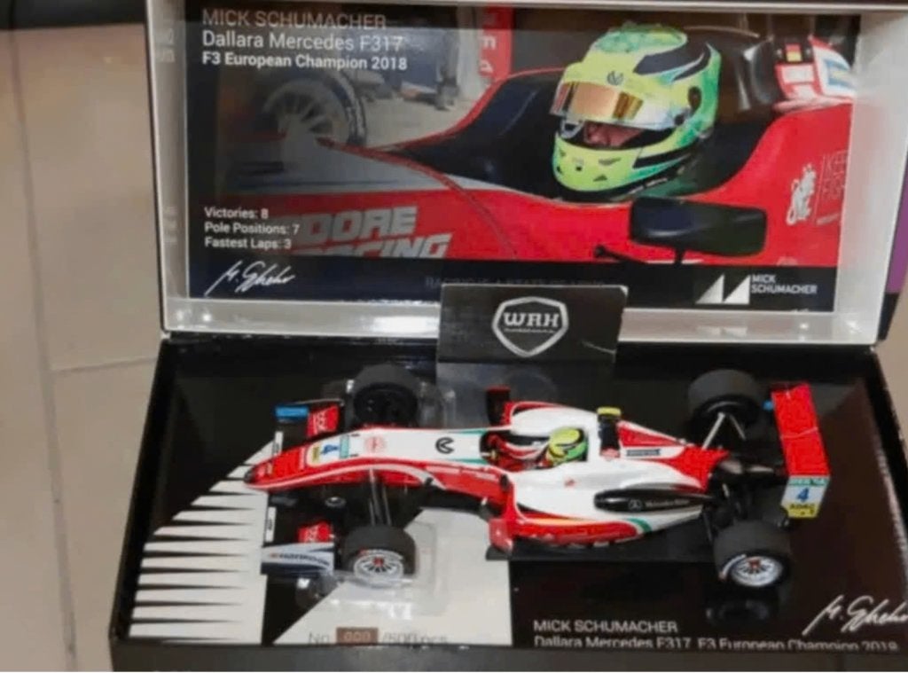 1:18 DALLARA F317 MICK SCHUMACHER LTD 000/500 Minichamps WRH, Hobby en Vrije tijd, Modelauto's | 1:18, Verzenden, Zo goed als nieuw