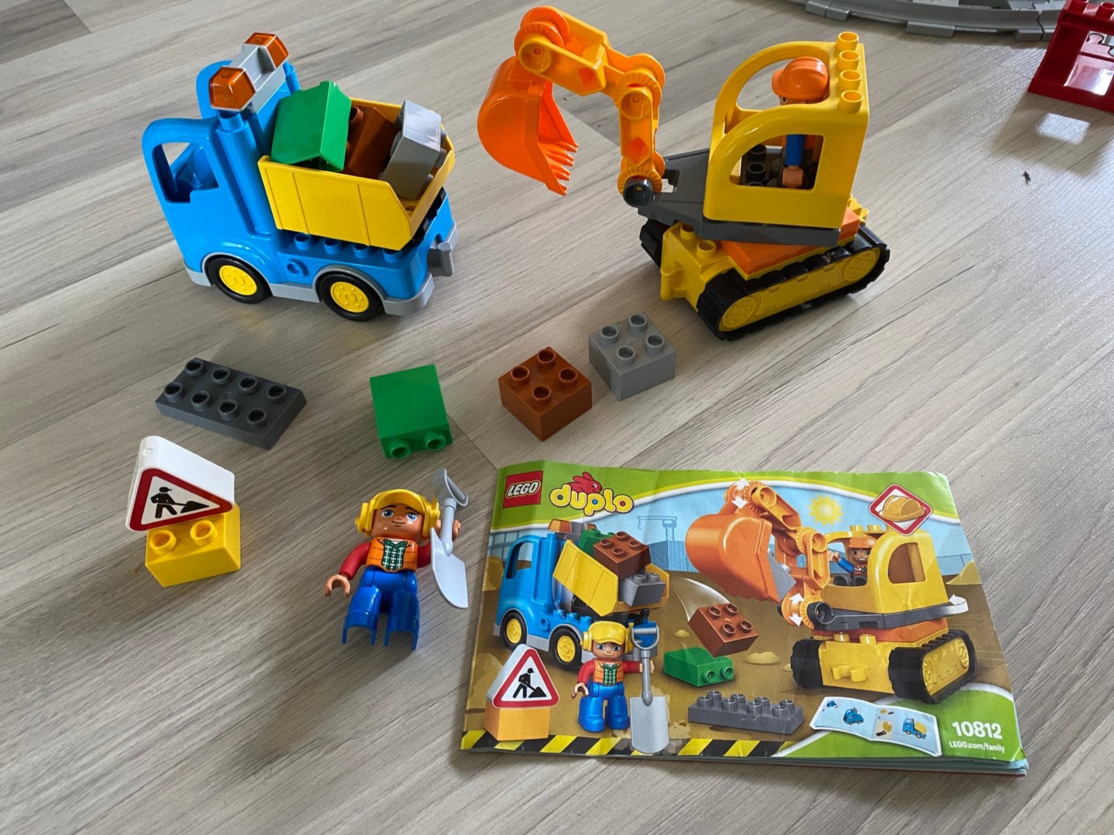 Duplo Lego set 10812 Rupsband en graafmachine, Gebruikt, Overige thema's, Ophalen of Verzenden, Duplo