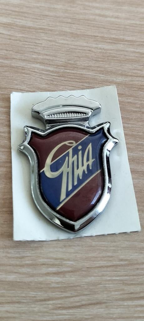 FORD Ghia Embleem - Vintage Origineel Auto Badge, Ophalen of Verzenden