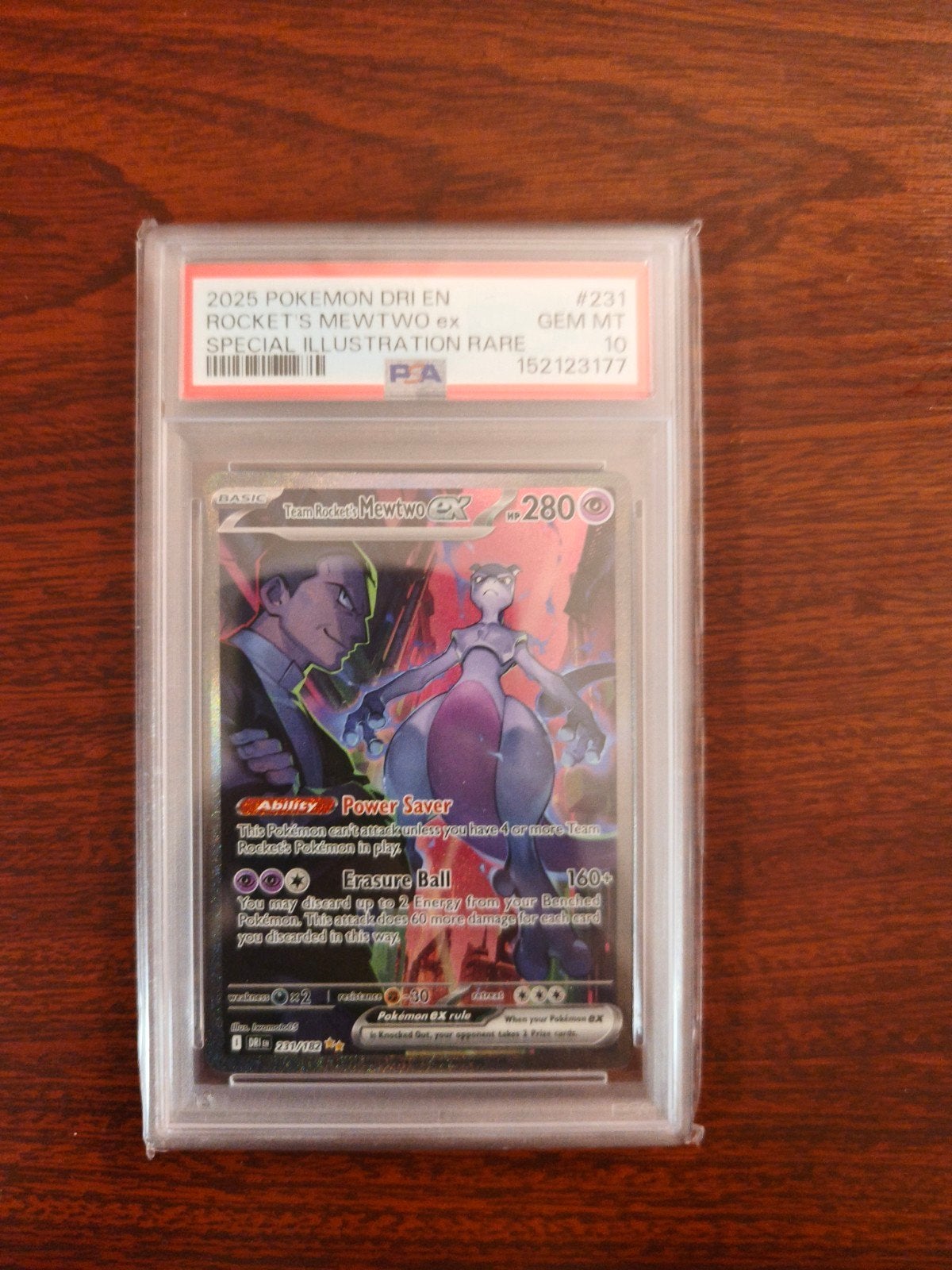 Mewtwo 231 PSA 10 - Rocket's Mewtwo Special Illustration R