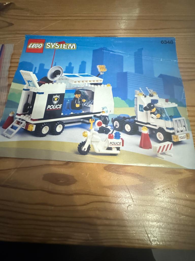 LEGO System Politie Vrachtwagen 6348 - Compleet en Goede Sta, Ophalen of Verzenden, Zo goed als nieuw