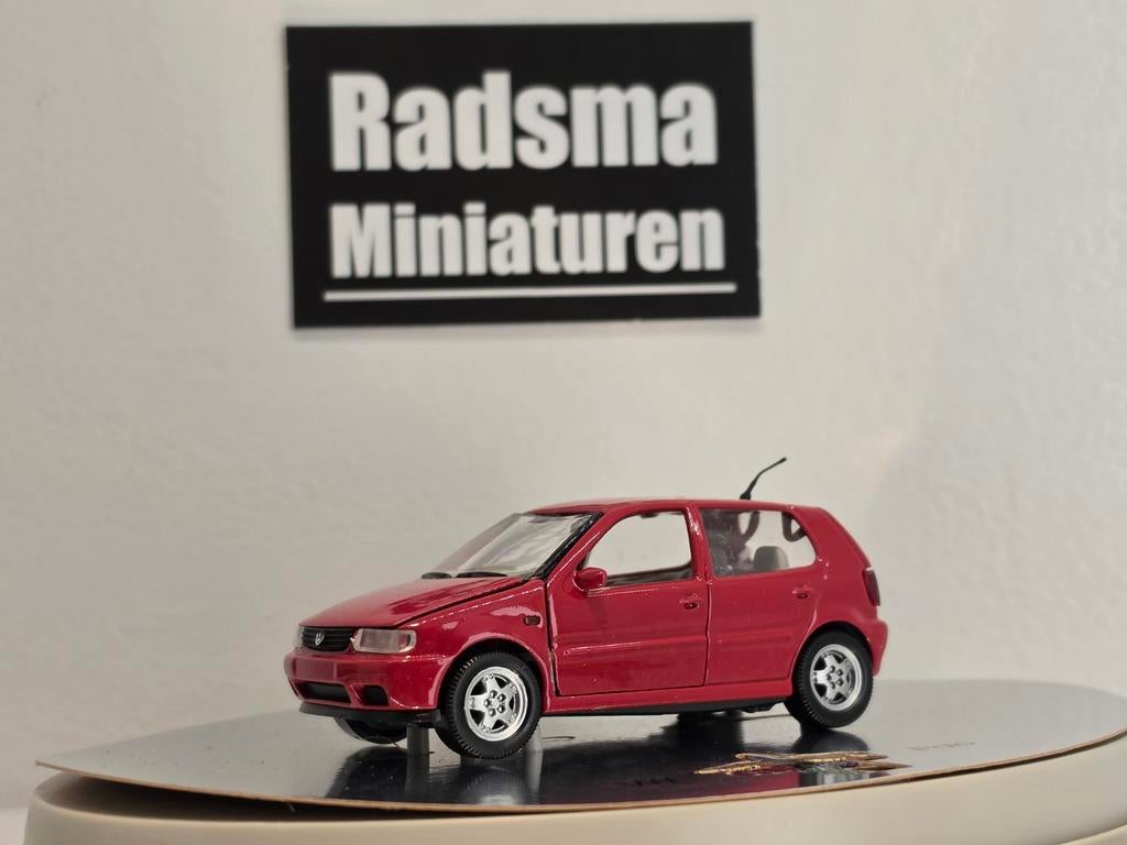 Volkswagen Polo 6N - 5drs - Rood - 1:43 Schabak, Overige merken, Ophalen of Verzenden, Zo goed als nieuw, Auto