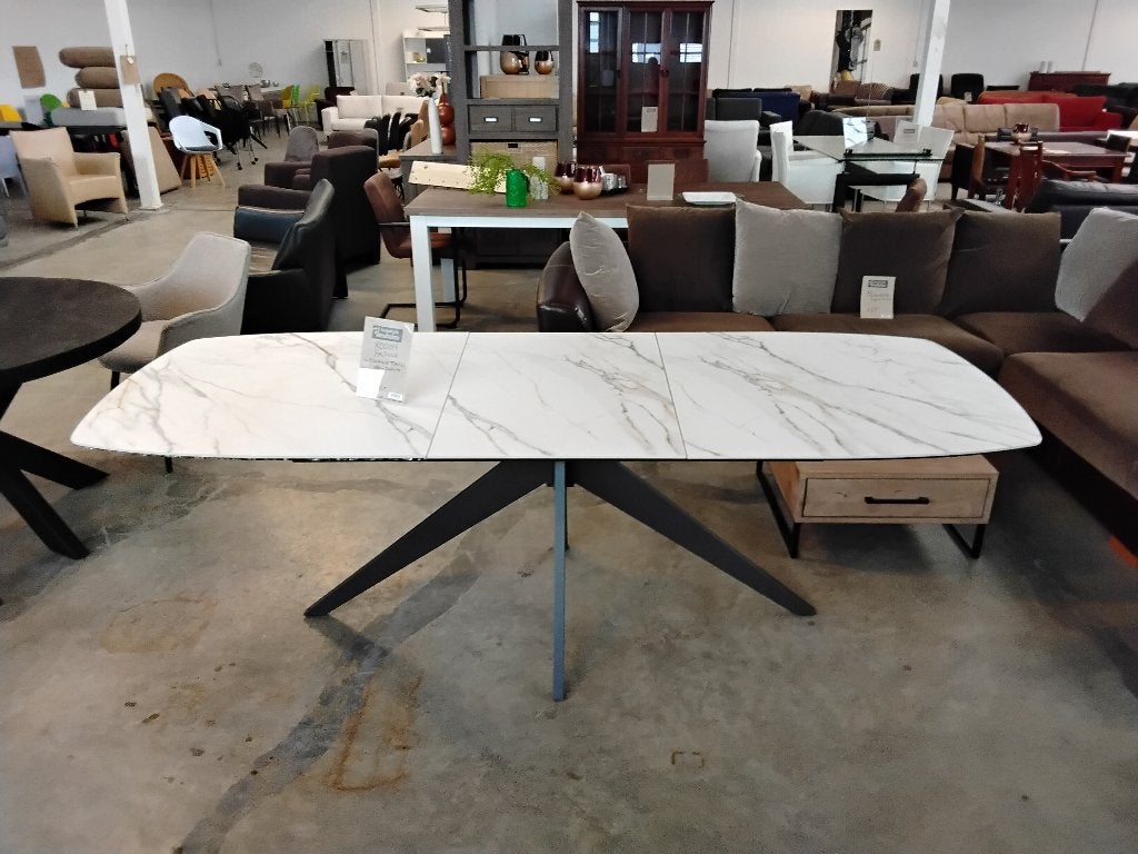 XOOON uitschuif - tafel 90 x 180-240cm. Second Life Wolvega, Ophalen, Glas, 200 cm of meer, 50 tot 100 cm