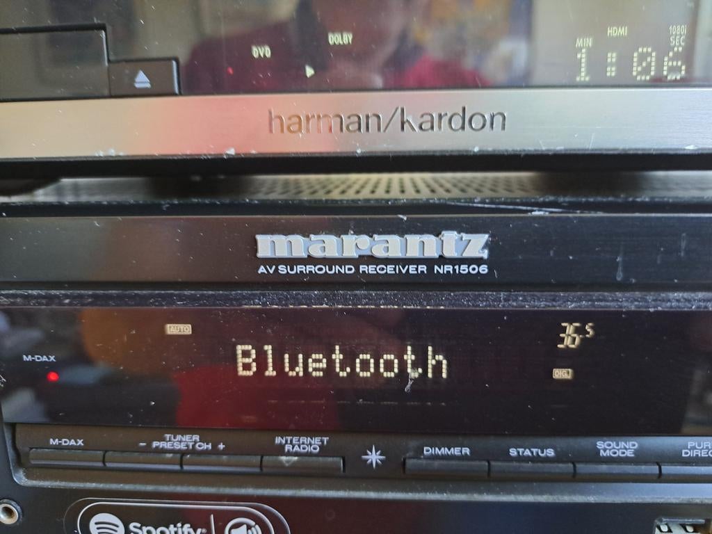Marantz NR1506 AV Surround Receiver - Bluetooth, Audio, Tv en Foto, Versterkers en Receivers, Gebruikt, 60 tot 120 watt, Ophalen