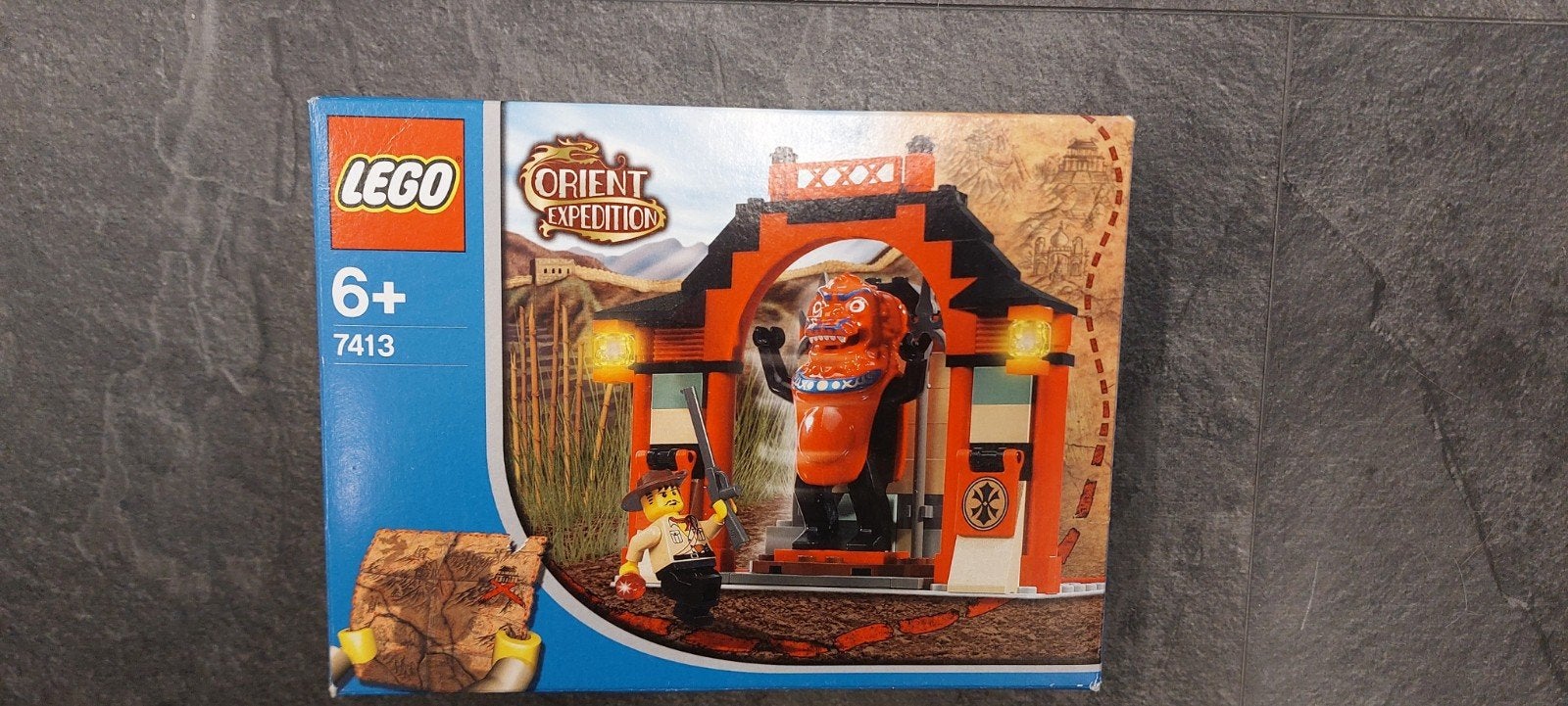 Lego 7413 Orient Expedition: Secret van de Mummie, Gebruikt, Inclusief instructies, Overige thema's, Lego