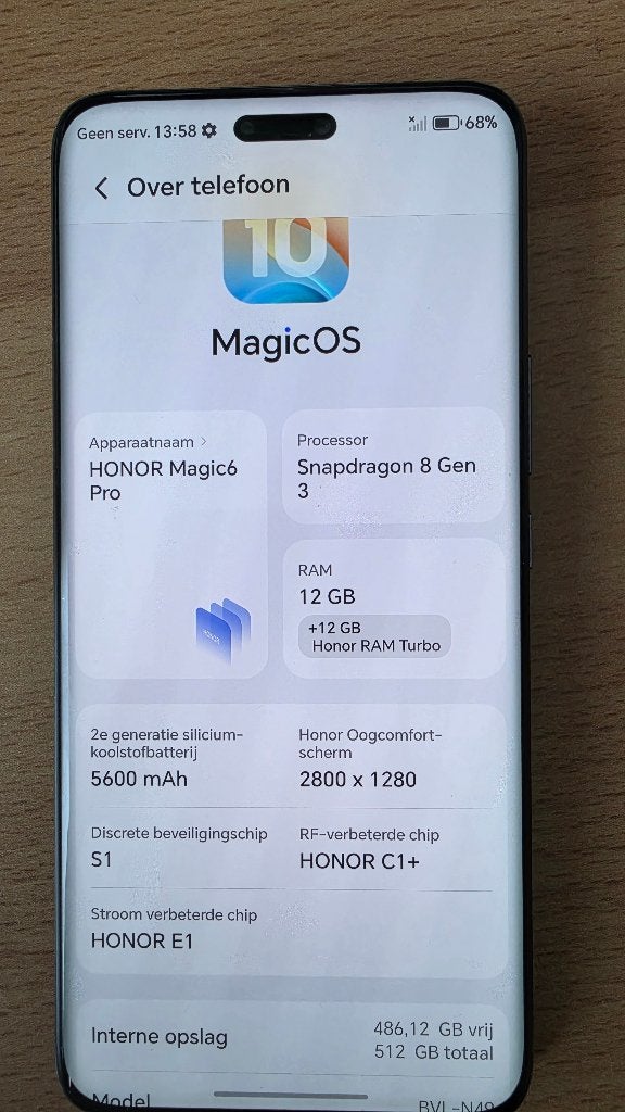 Honor Magic 6 PRO - 512GB, Overige modellen, Ophalen of Verzenden, Zo goed als nieuw, Zonder simlock