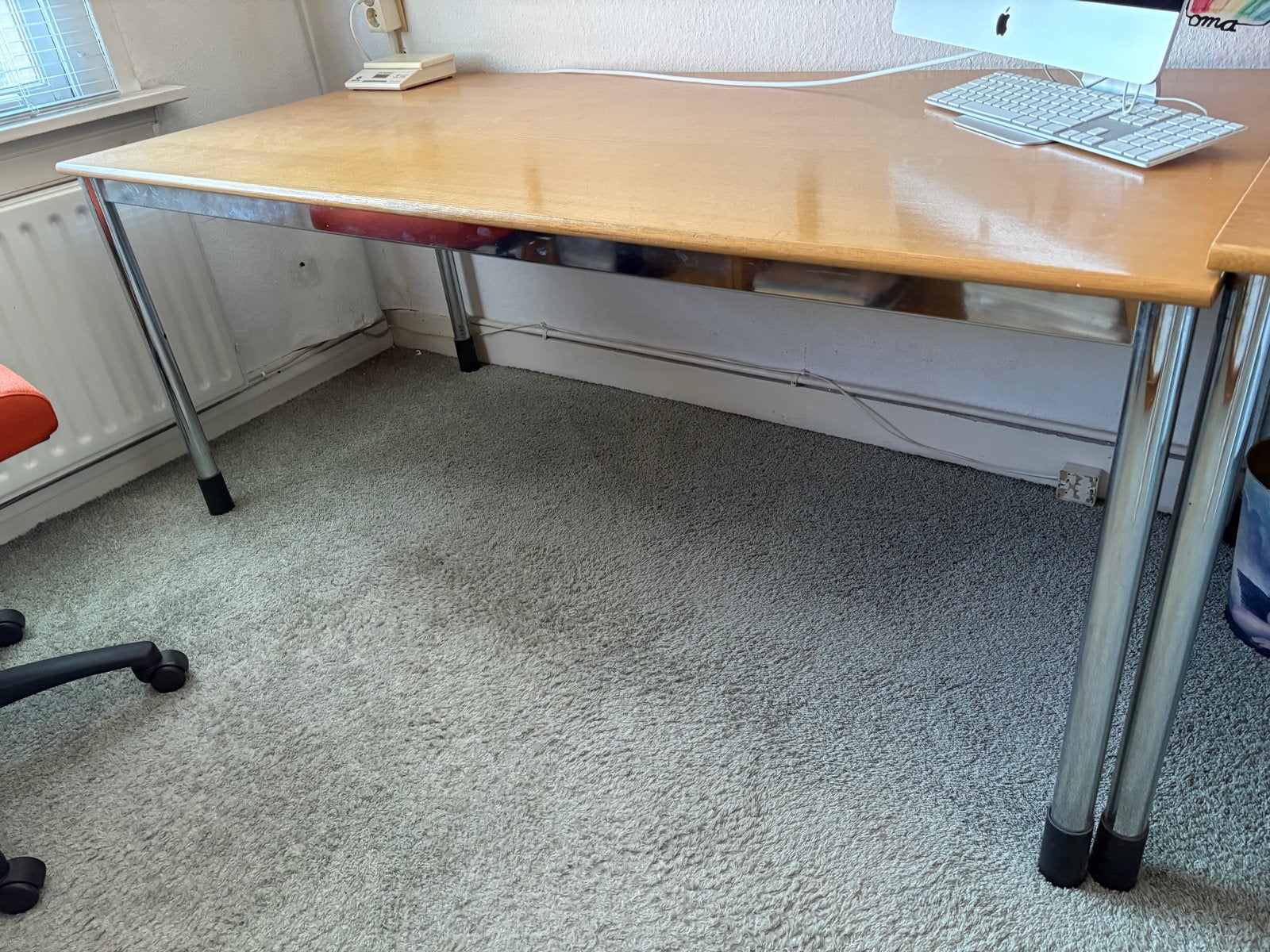 Stevige IKEA bureau tafel, in hoogte verstelbaar - 170x80, Huis en Inrichting, Bureaus, Ophalen, In hoogte verstelbaar, Gebruikt