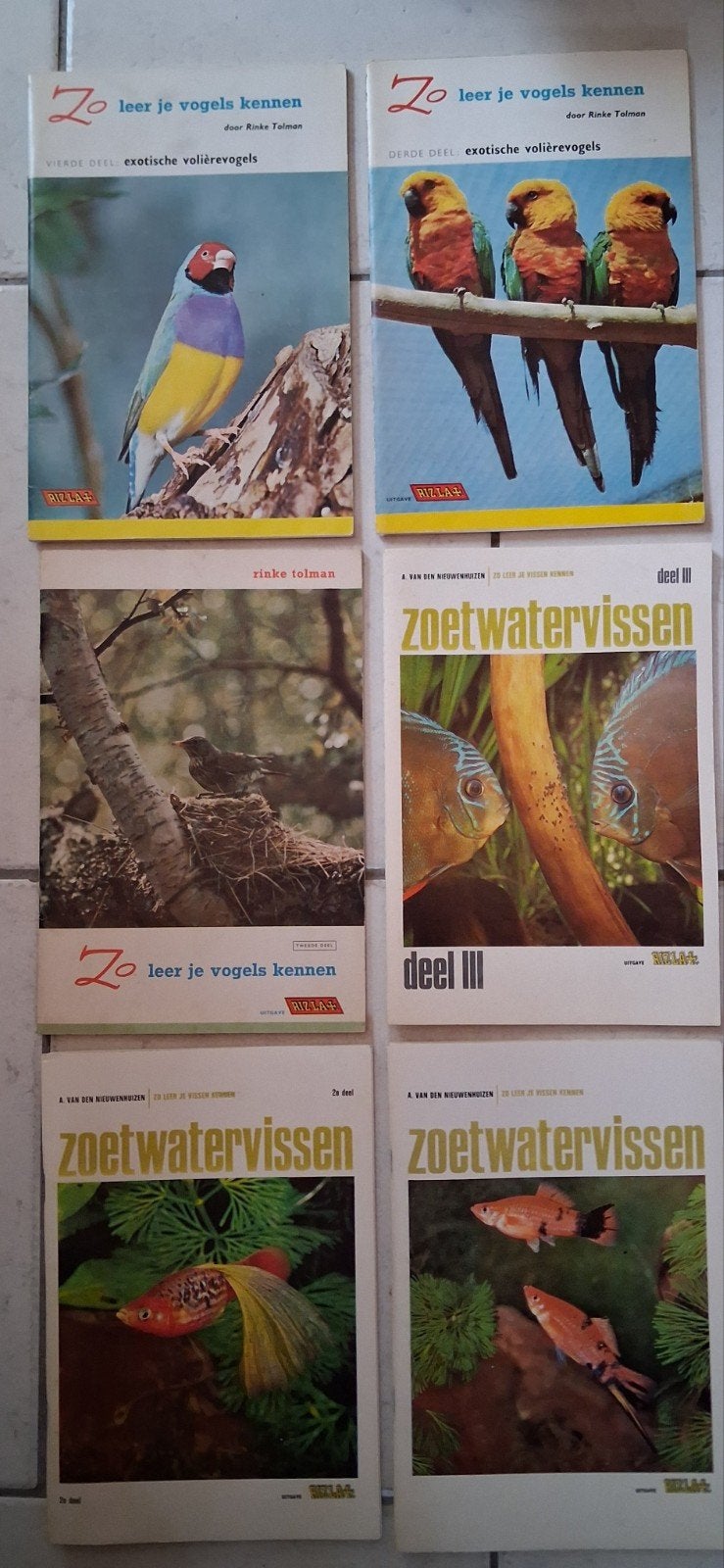 Zo leer je vogels kennen & Zoetwatervissen RIZLA samen 5.-, Ophalen of Verzenden, Gelezen, Vogels, Rinke Tolman, A. van den Nieuwenhuizen
