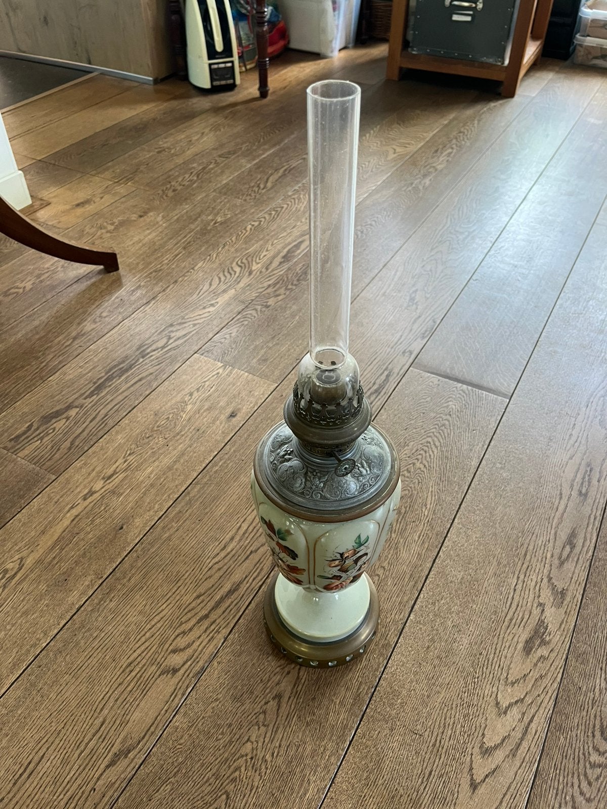 Antieke olielamp, Antiek en Kunst, Ophalen