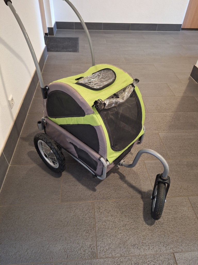 Hondenfietskar en Loopbuggy, Ophalen, Gebruikt, Minder dan 20 kg, Opvouwbaar