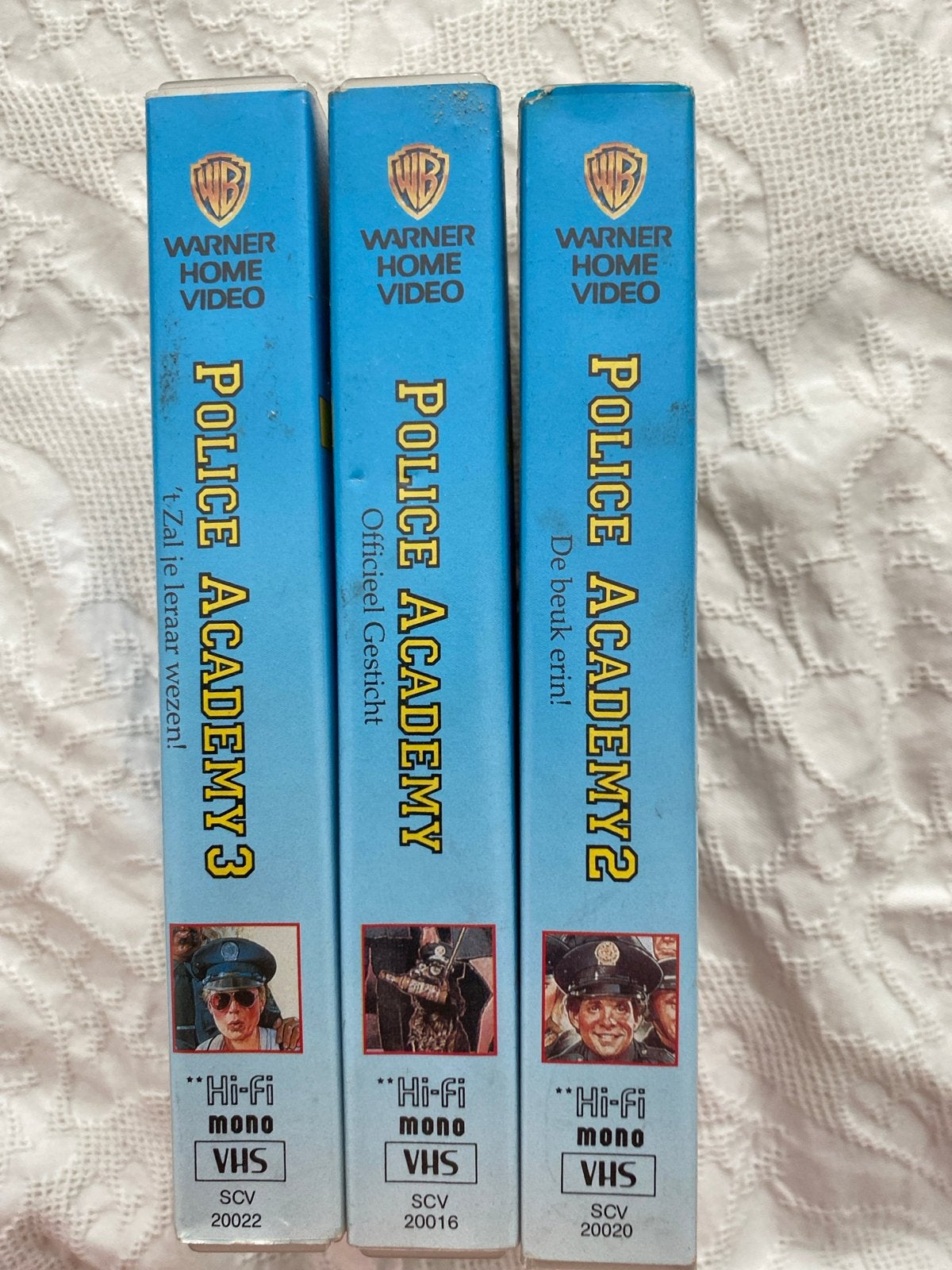 Police Academy VHS Trilogie - Deel 1, 2 en 3, Ophalen, Nederlands ondertiteld, Gebruikt, Komedie
