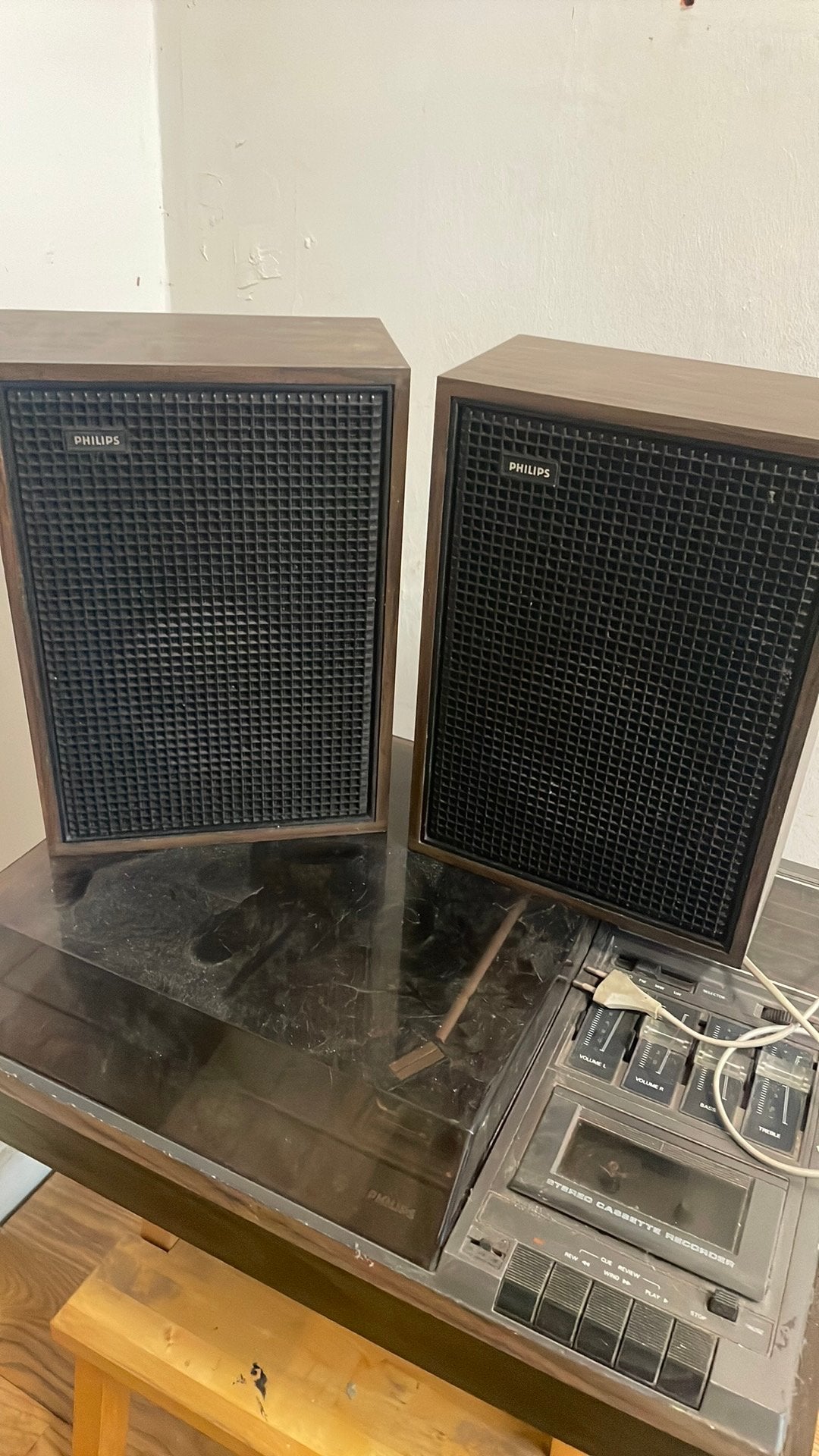 Philips music center 990, Ophalen of Verzenden, Gebruikt, Platenspeler, Philips
