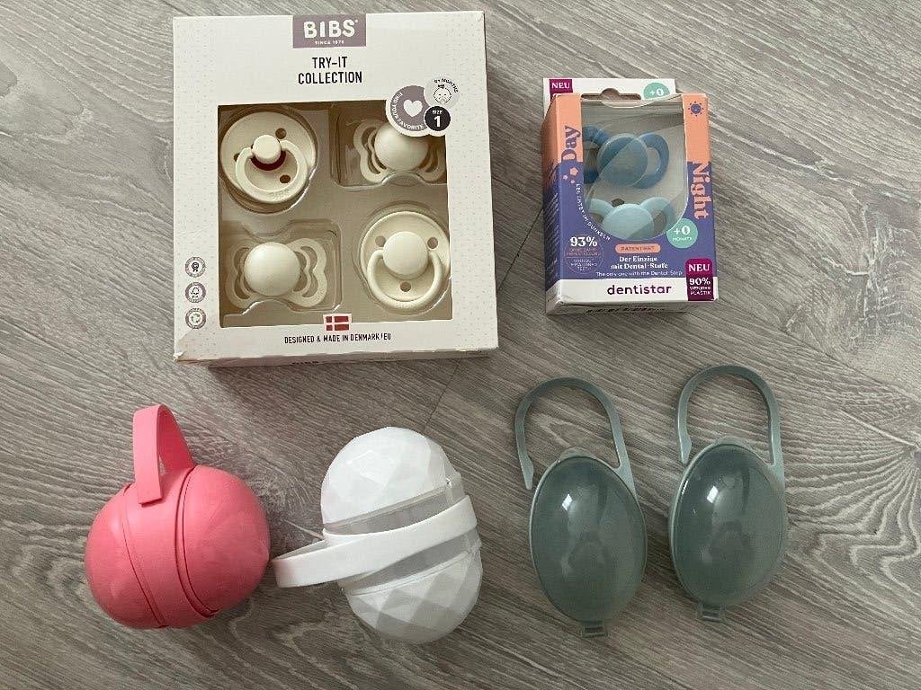 Fopspenen Sets – BIBS Try-It + Dentistar Dag & Nacht, Kinderen en Baby's, Ophalen, Zo goed als nieuw, Overige typen