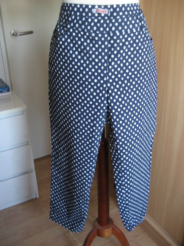 lange broek Ascari nieuw maat 48 blauw wit elastische band, Ascari, Blauw, Maat 46/48 (XL) of groter, Nieuw