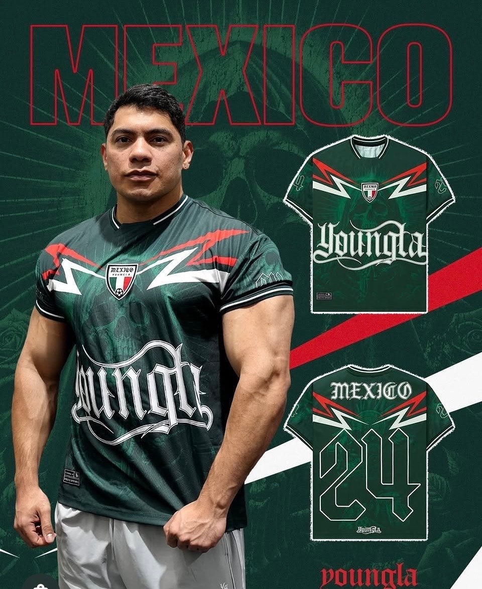 Mexico Voetbalshirt - Groen met Wit/Rood Design, Ophalen of Verzenden, Zo goed als nieuw, Maat 56/58 (XL), Groen