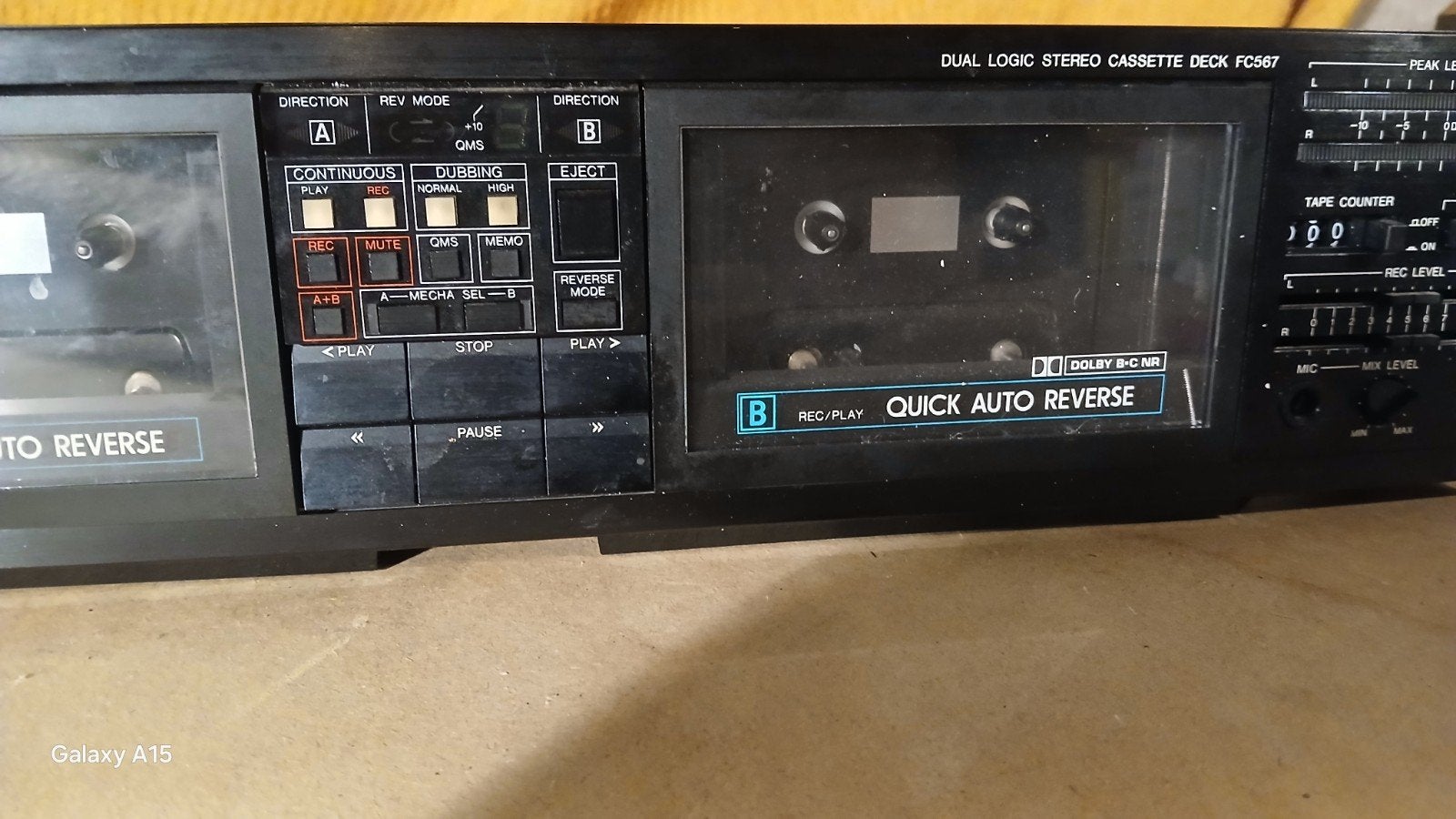 Sony FC567 Dubbel Cassettedeck met Auto Reverse, Audio, Tv en Foto, Cassettedecks, Ophalen, Dubbel, Sony, Auto-reverse