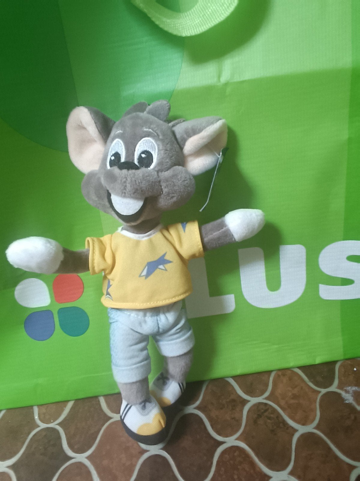 Euromaus knuffel van Europa-Park, Muis, Overige merken, Overige karakters, Grijs