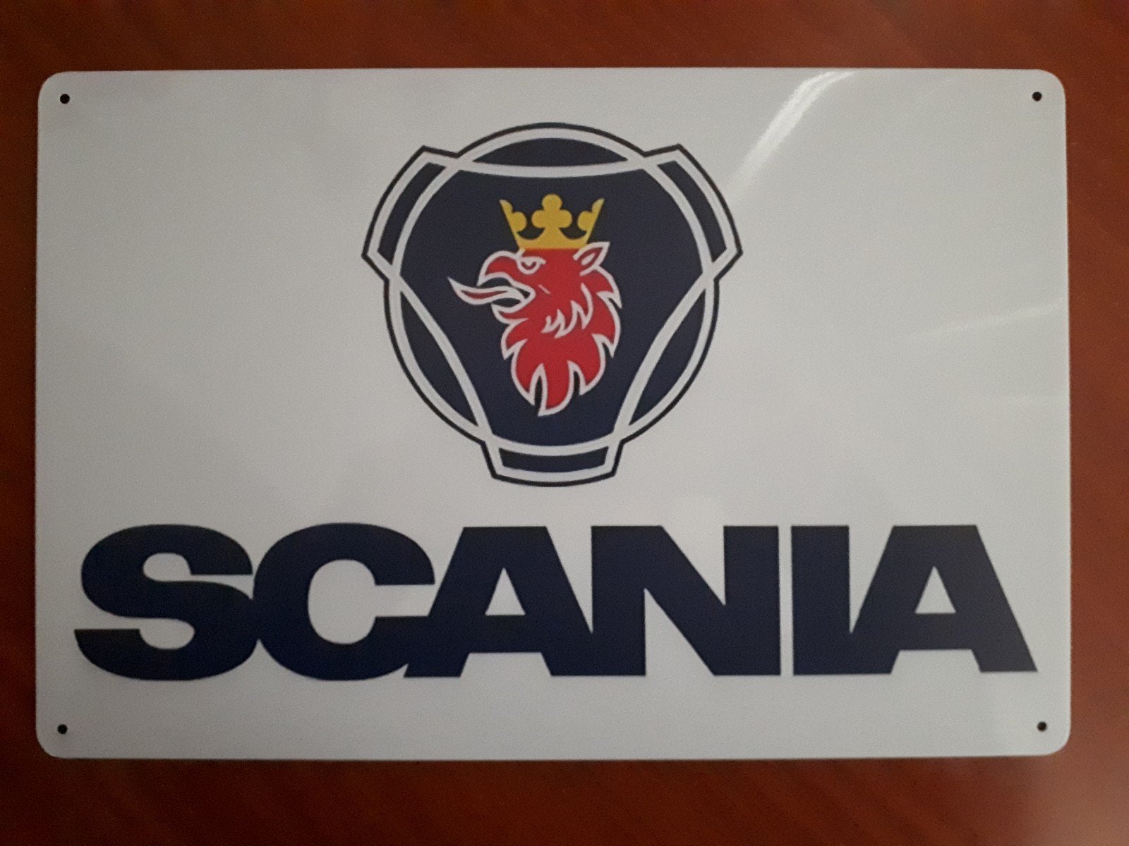 Scania 20x30 cm Metalen Reclamebord, Verzenden, Nieuw, Reclamebord