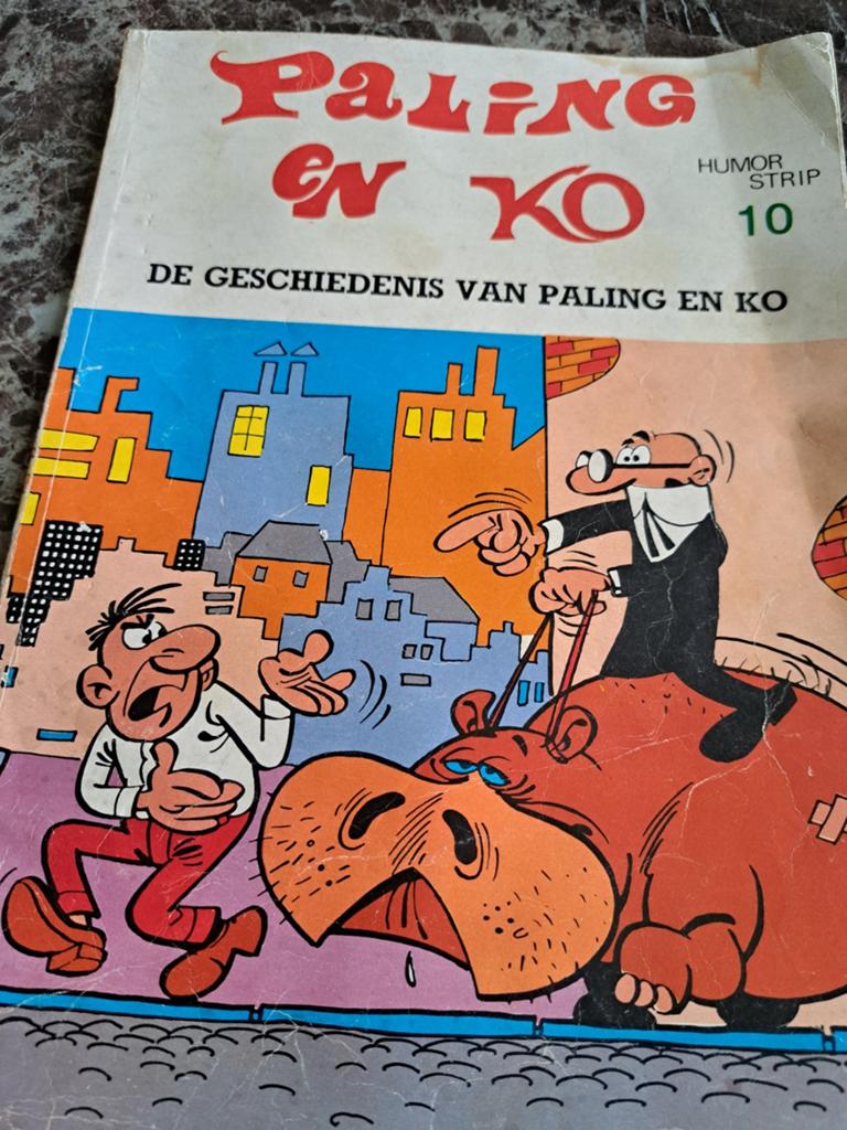 Paling en Ko - De geschiedenis van Paling en Ko, Eén stripboek, Ophalen of Verzenden, Gelezen, Leonardo