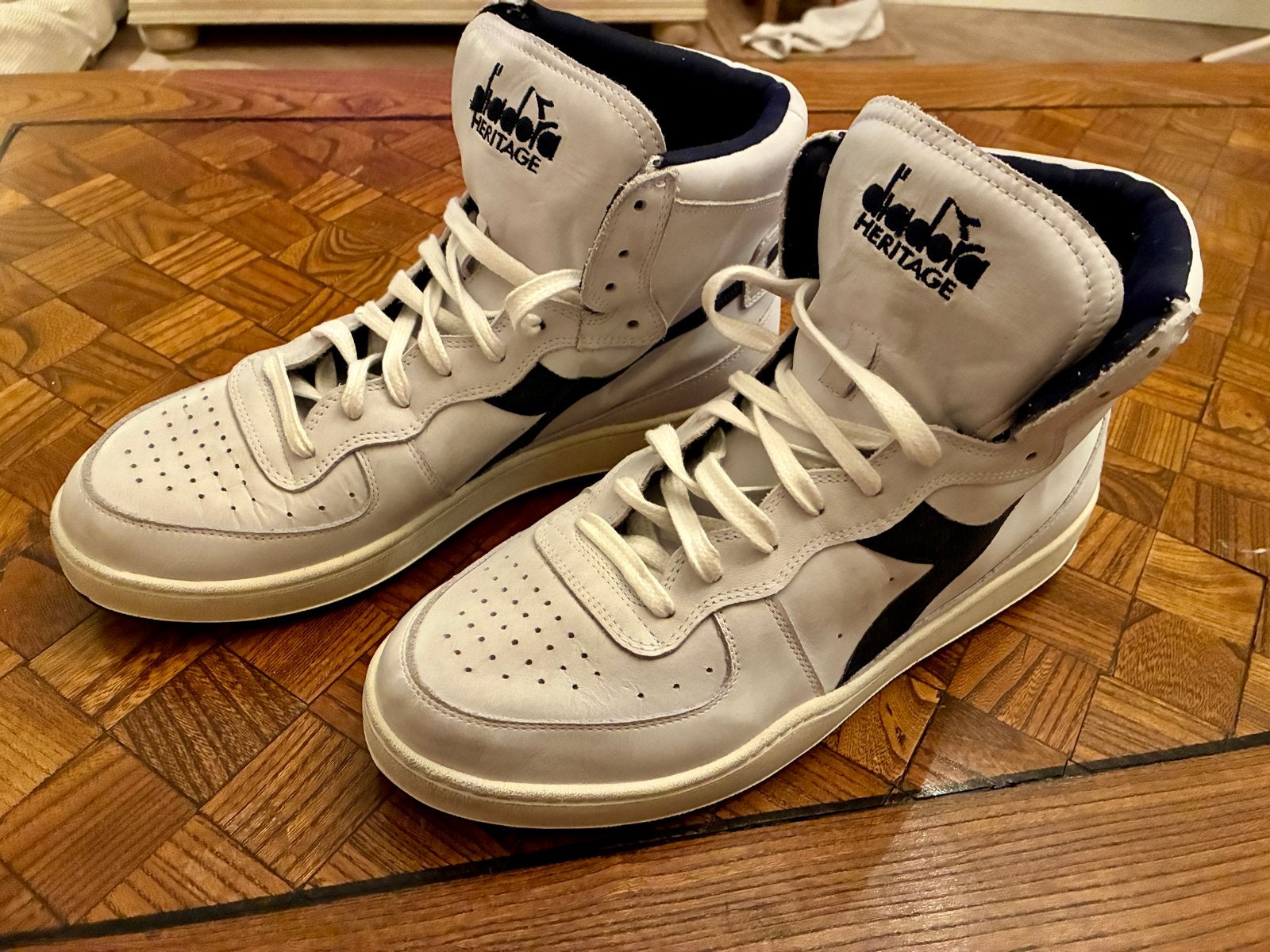 Diadora Heritage Mi Basket Sneakers - Nieuw, Kleding | Heren, Ophalen of Verzenden, Nieuw, Wit, Sneakers of Gympen
