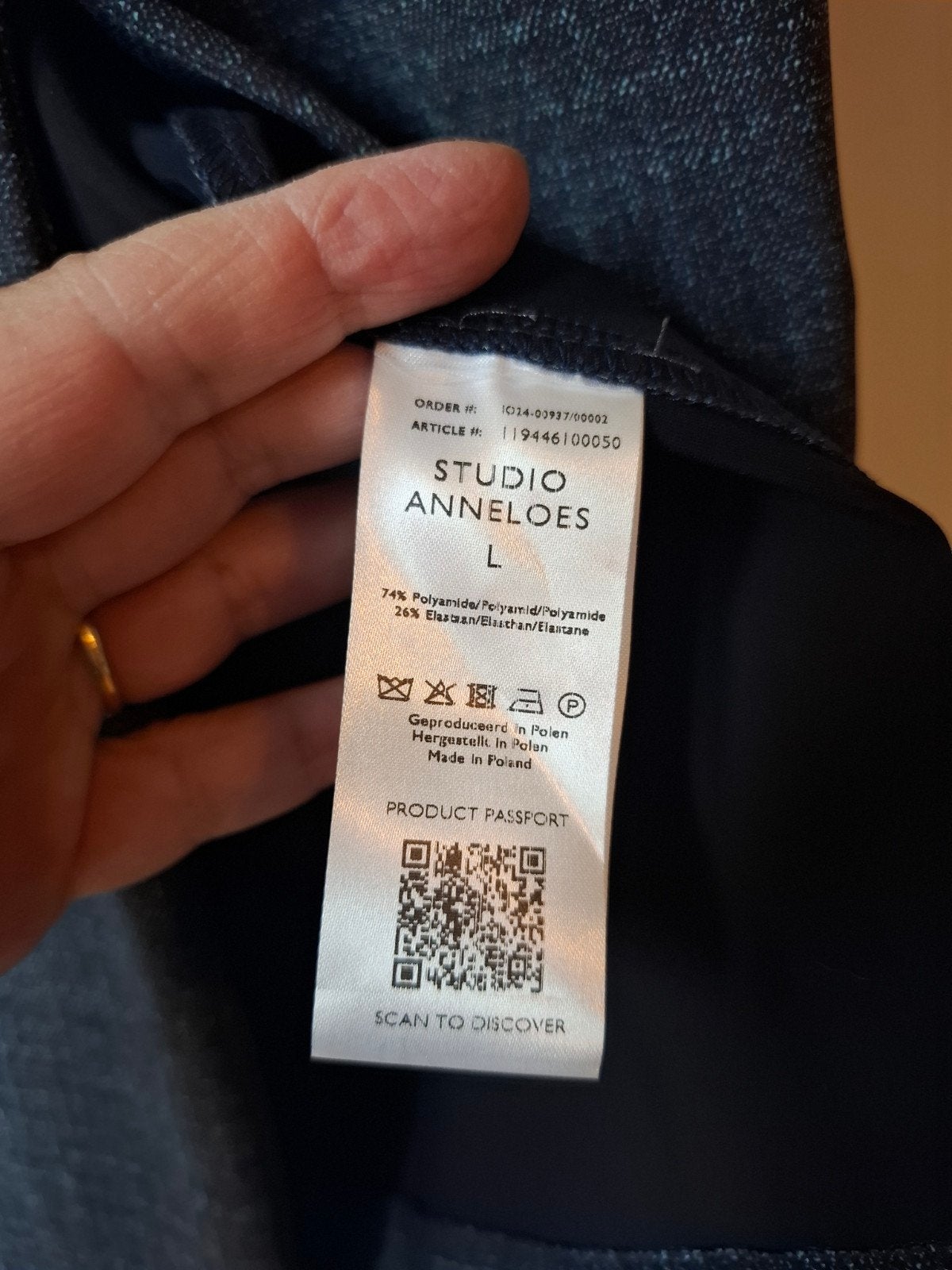 Studio Anneloes travelstof denim gilet maat: L/40,42, Maat 38/40 (M), Studio Anneloes, Blauw, Nieuw