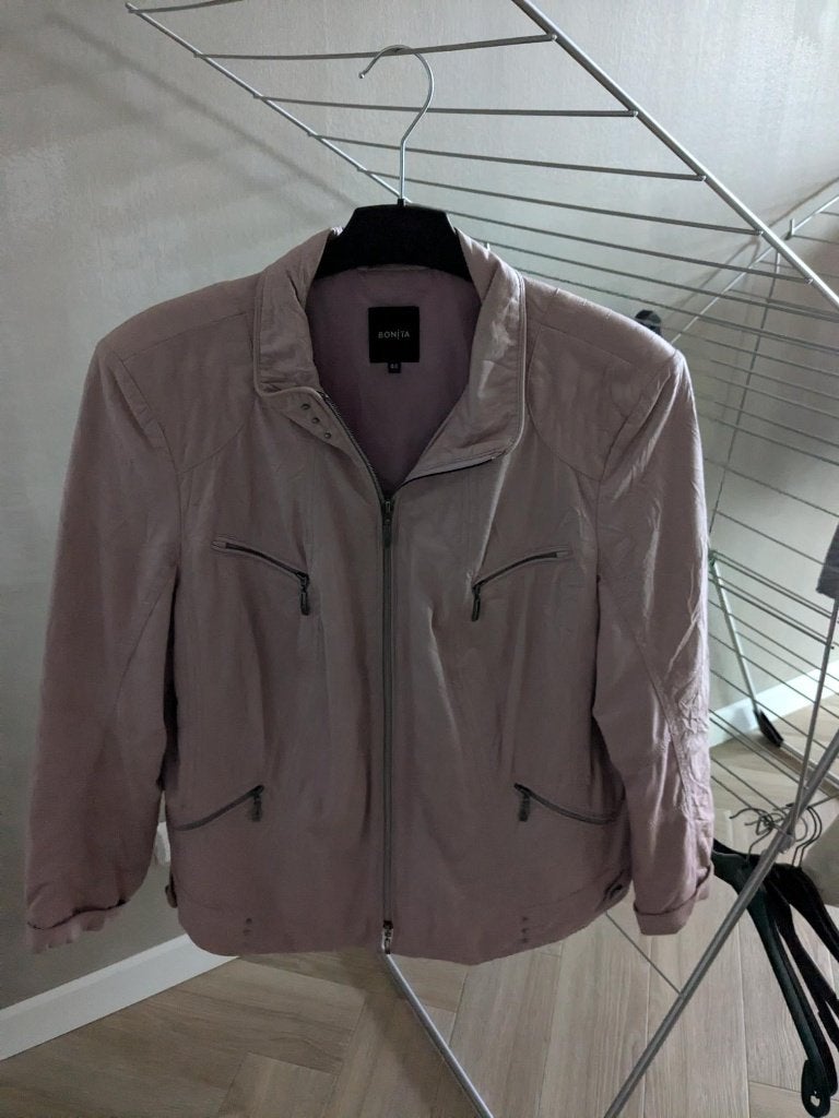 Te koop licht roze leer jasje maat 46 bonita, Maat 46/48 (XL) of groter, Bonita, Ophalen of Verzenden, Zo goed als nieuw
