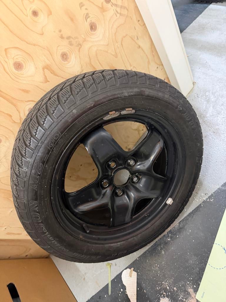 Reservewiel Golf 7 / Seat Leon - 205/55R16 Dunlop Winterband, Ophalen of Verzenden, Gebruikt