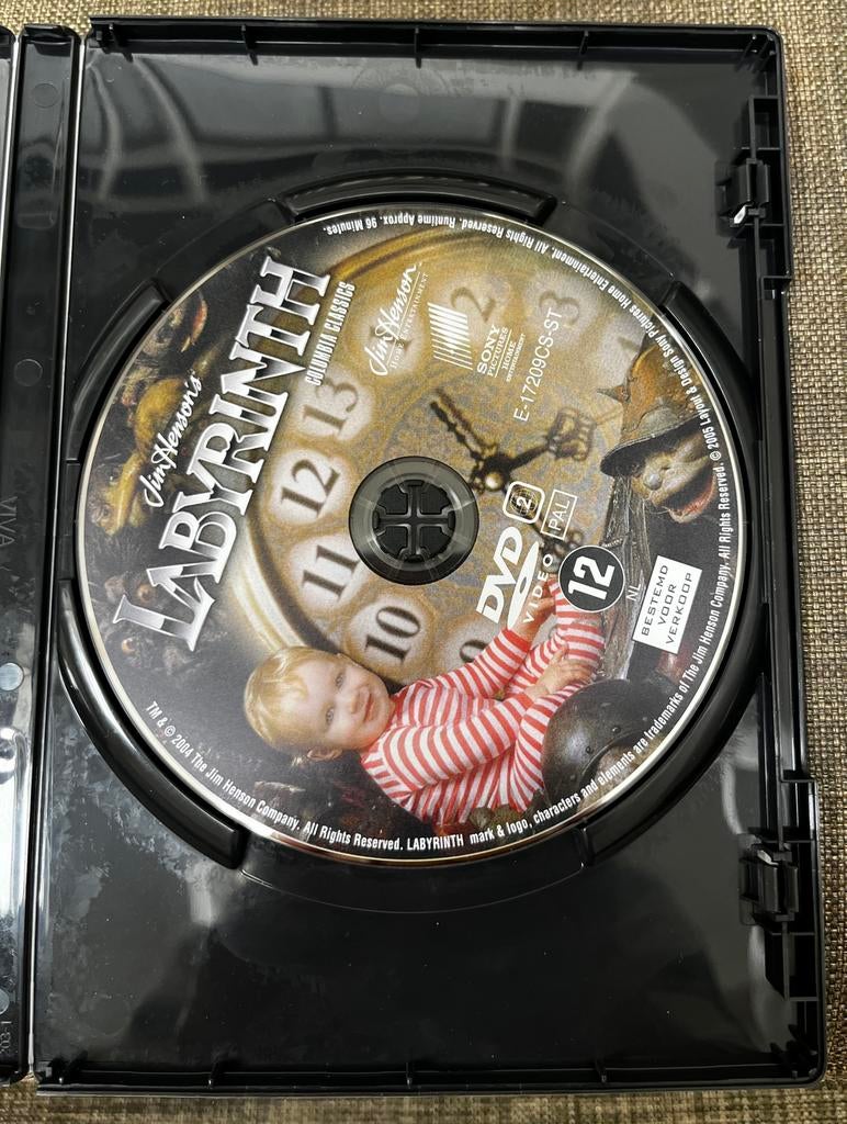 LABYRINTH DVD David Bowie, Alle leeftijden, Ophalen of Verzenden, Zo goed als nieuw, Natuur