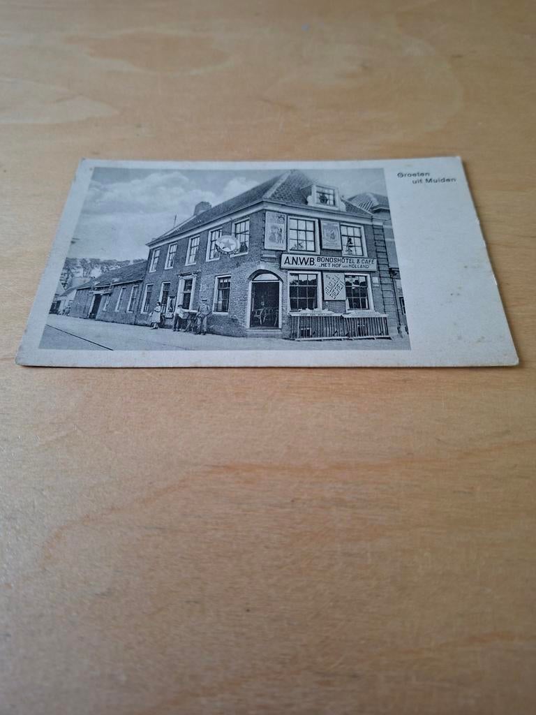 Muiden - ANWB Bonds Hotel & Café het hof van  militair, Ophalen of Verzenden, 1920 tot 1940, Gelopen, Noord-Holland