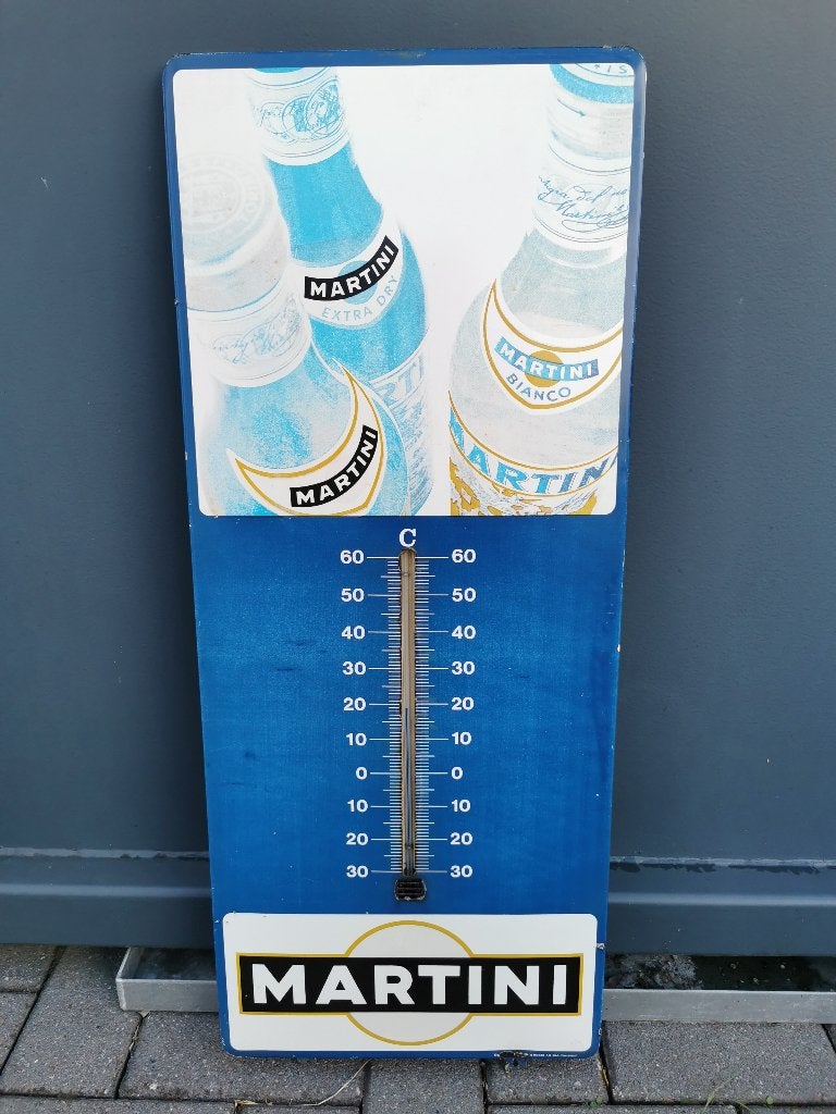 ORIGINELE MARTINI THERMOMETER, Verzamelen, Merken en Reclamevoorwerpen, Ophalen of Verzenden, Gebruikt, Reclamebord