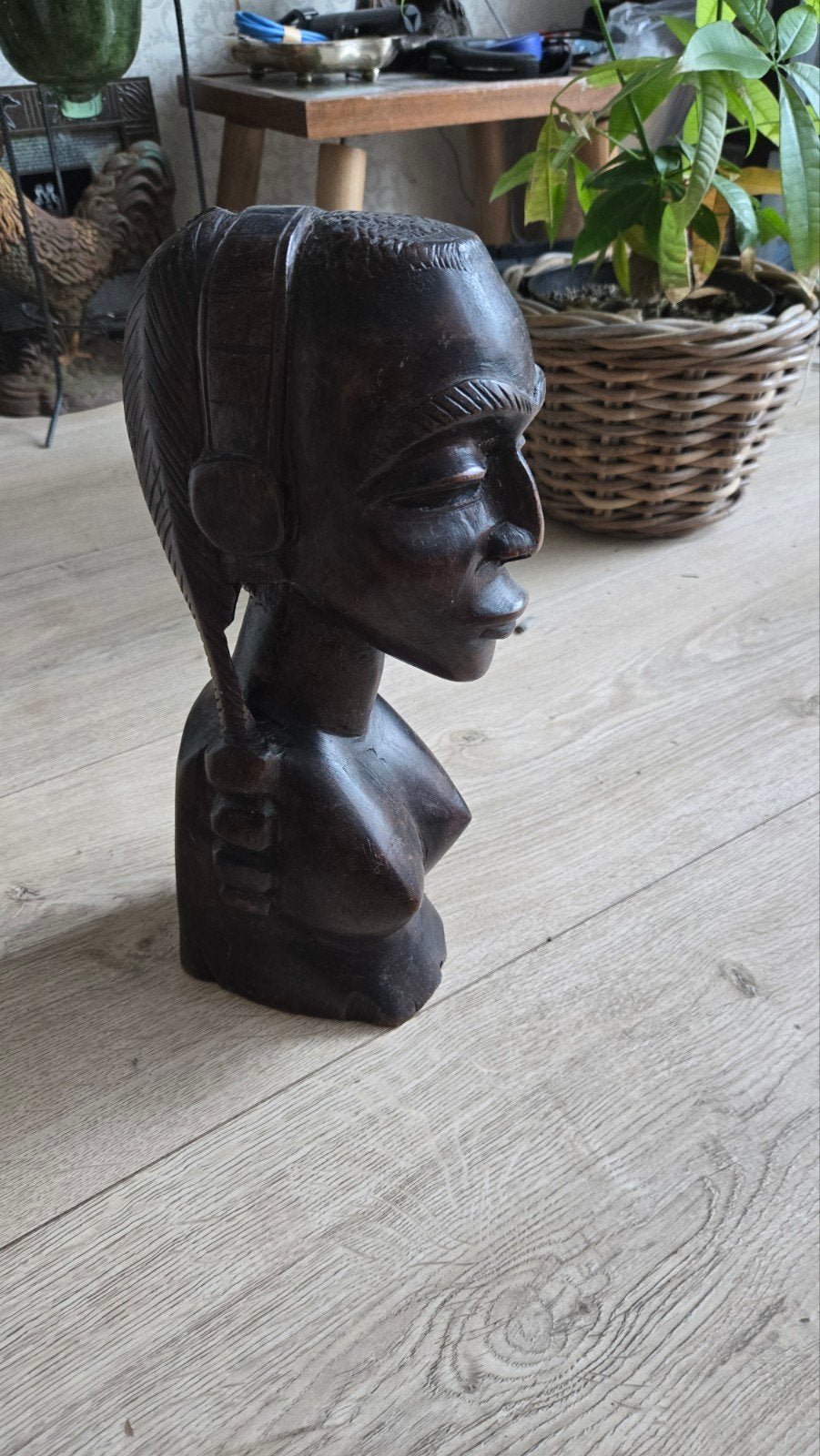 Afrikaanse houtsnijwerk, Antiek en Kunst, Ophalen of Verzenden, Afrika, Hout, Bruin
