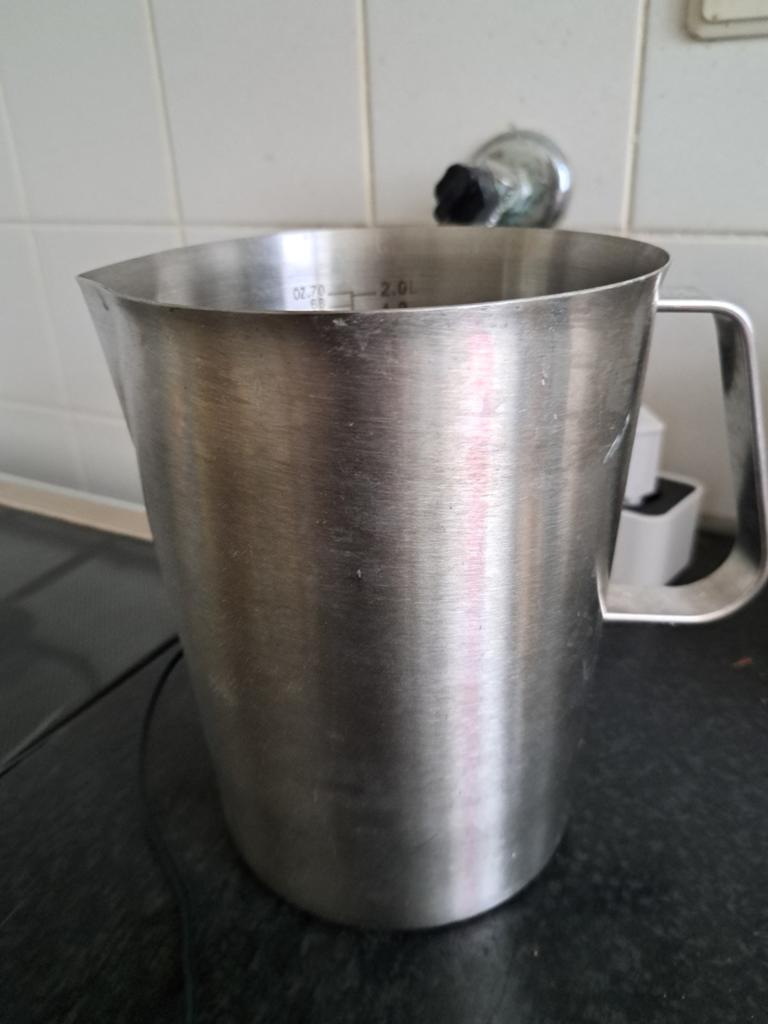 Maatbeker RVS, 2 liter, Ophalen, Zo goed als nieuw