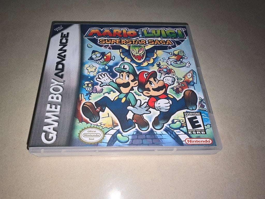 Mario & Luigi Superstar Saga Game Boy Advance GBA Game Case, Spelcomputers en Games, Verzenden, 1 speler, Zo goed als nieuw, Role Playing Game (Rpg)
